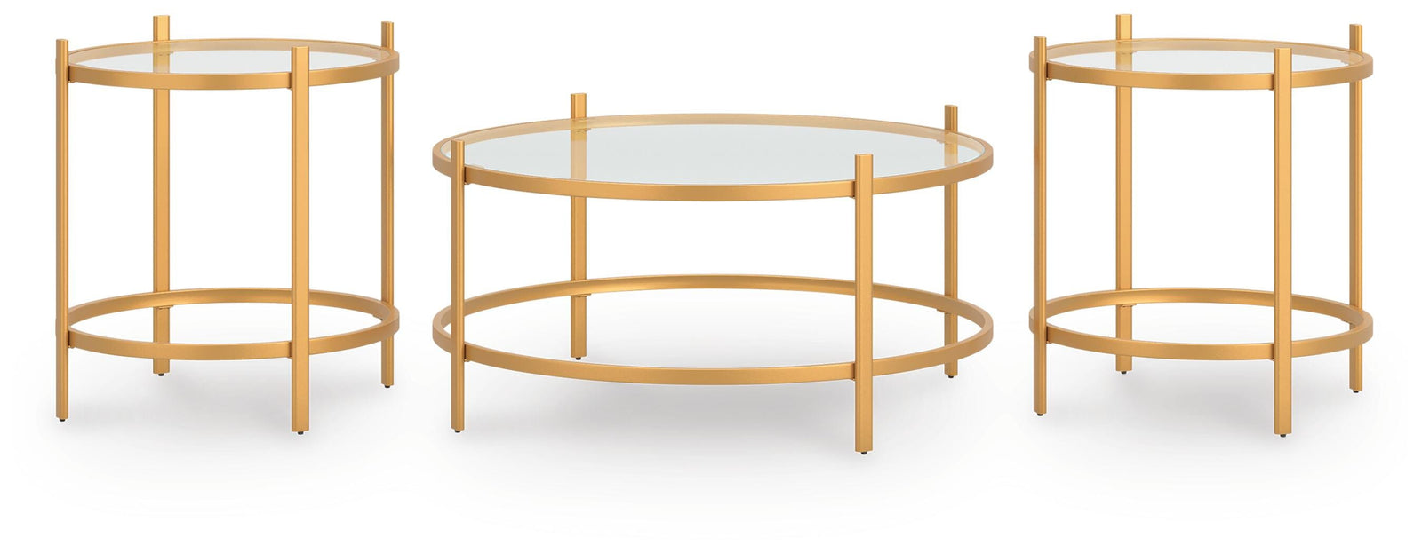 Pearlox Table (Set of 3) - Gold (T173-SI)