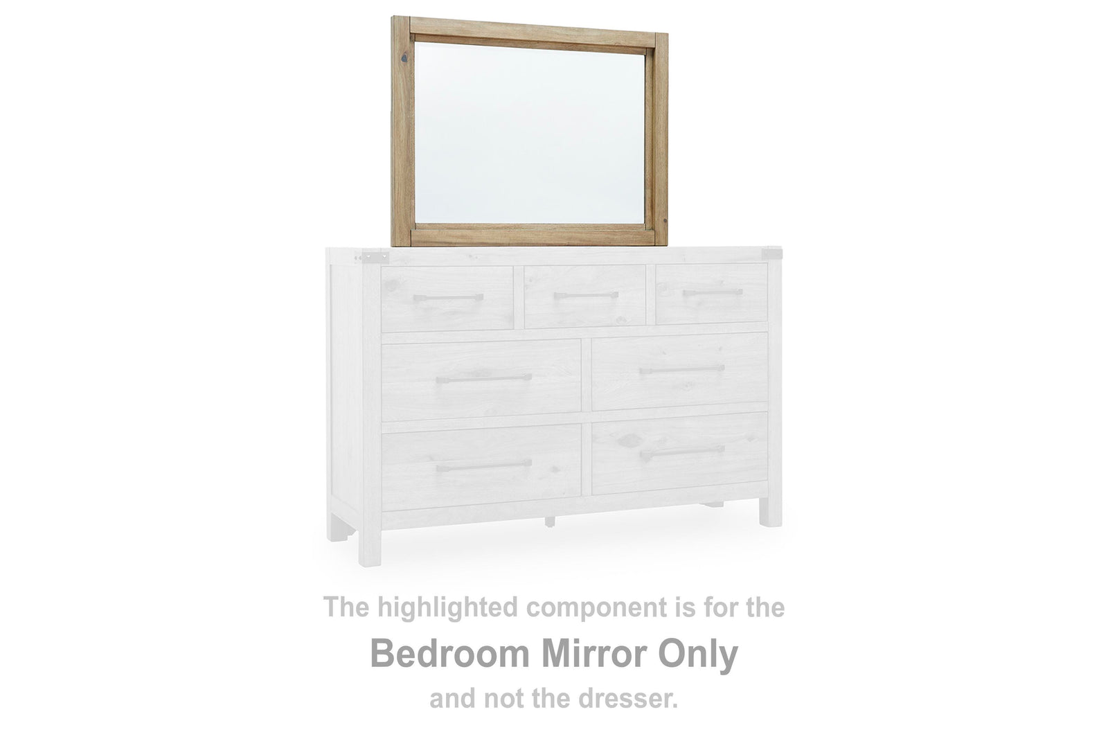 Ridgester Bedroom Mirror - Light Brown (B858-SI) - Image 3