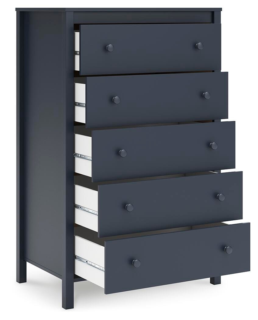 Simmenfort Chest of Drawers - Navy Blue (EB1528-SI) - Image 4