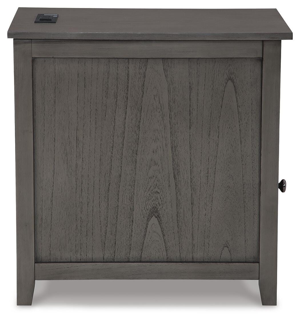 Treytown Chairside End Table - Gray (T300-SI) - Image 4