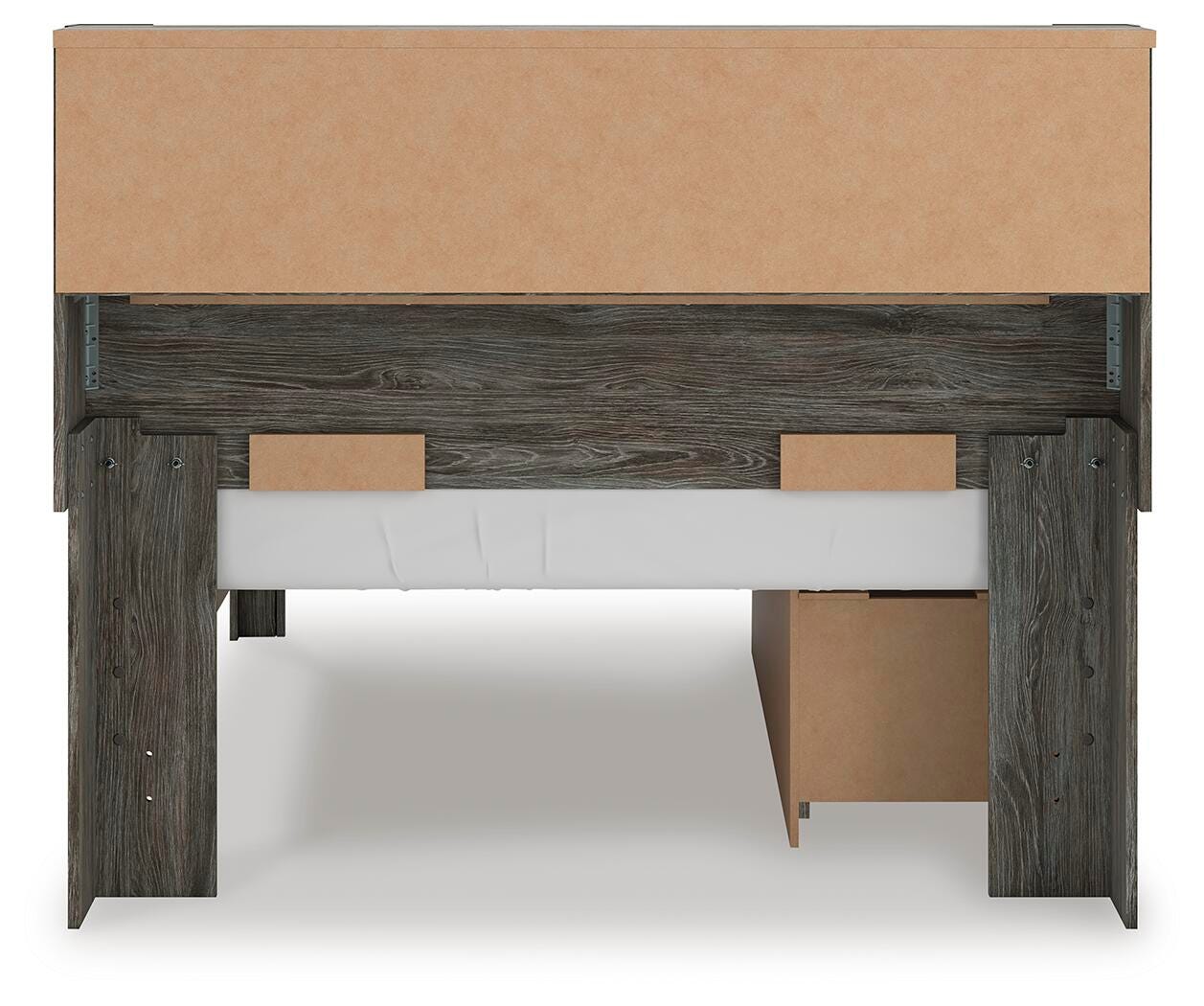 Frandern Bookcase Bed with Storage, Dresser and Mirror (B4480-SI) - Image 14