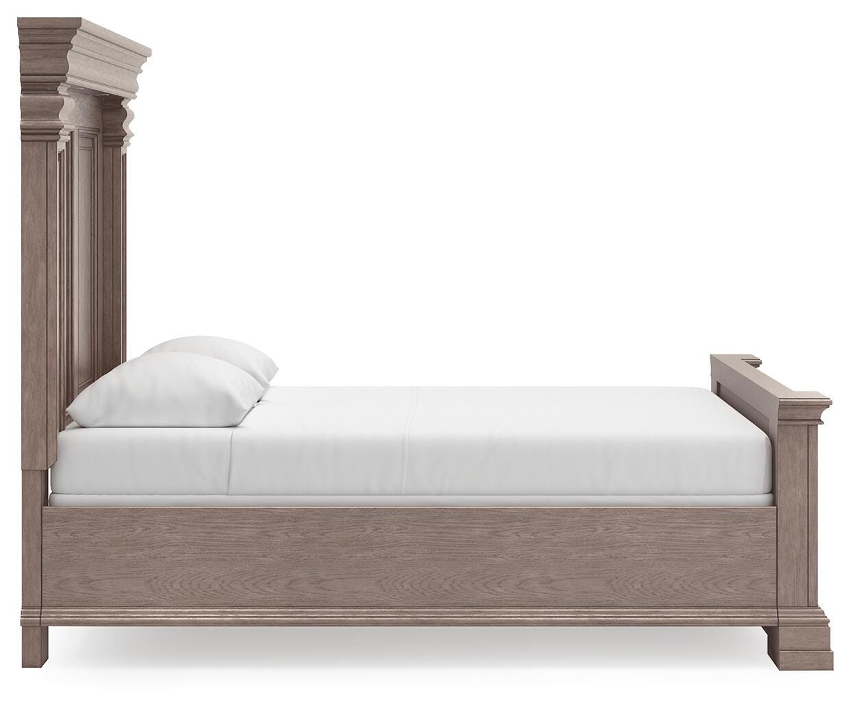 Blairhurst Panel Bed, Dresser, Mirror and 2 Nightstands - Light Grayish Brown (B916-SI) - Image 6