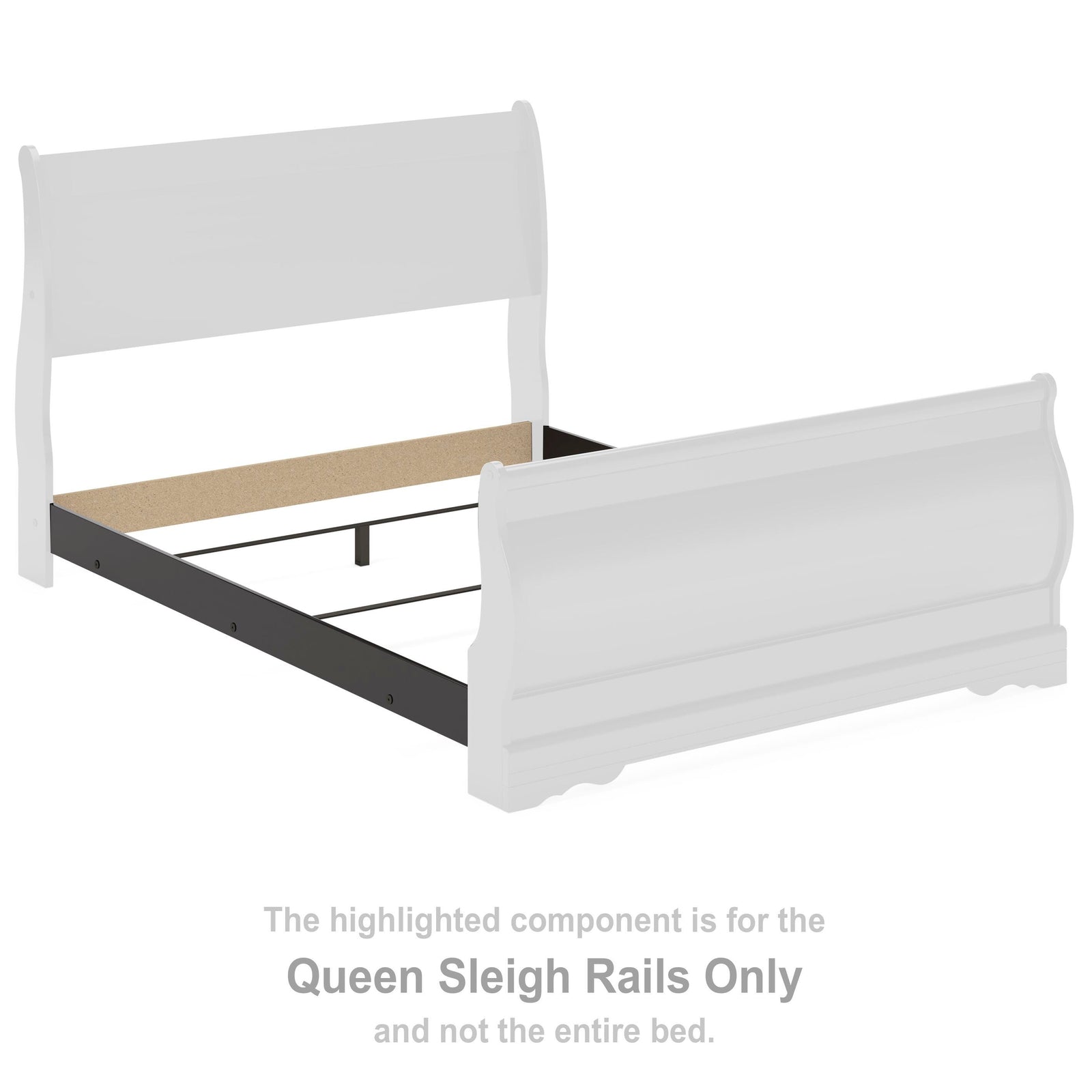 Huey Vineyard Sleigh Rails (Youth) - Black (B128-SI) - Image 3