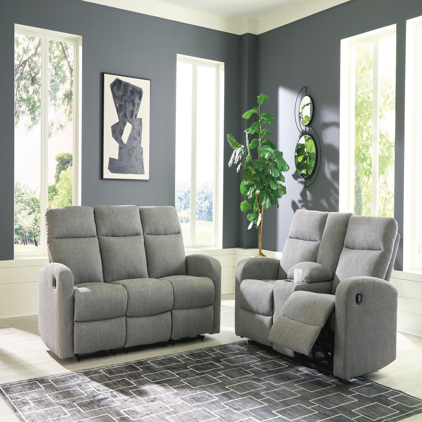 Gauntlet Reclining Sofa and Loveseat (PC42204-SI) - Image 12