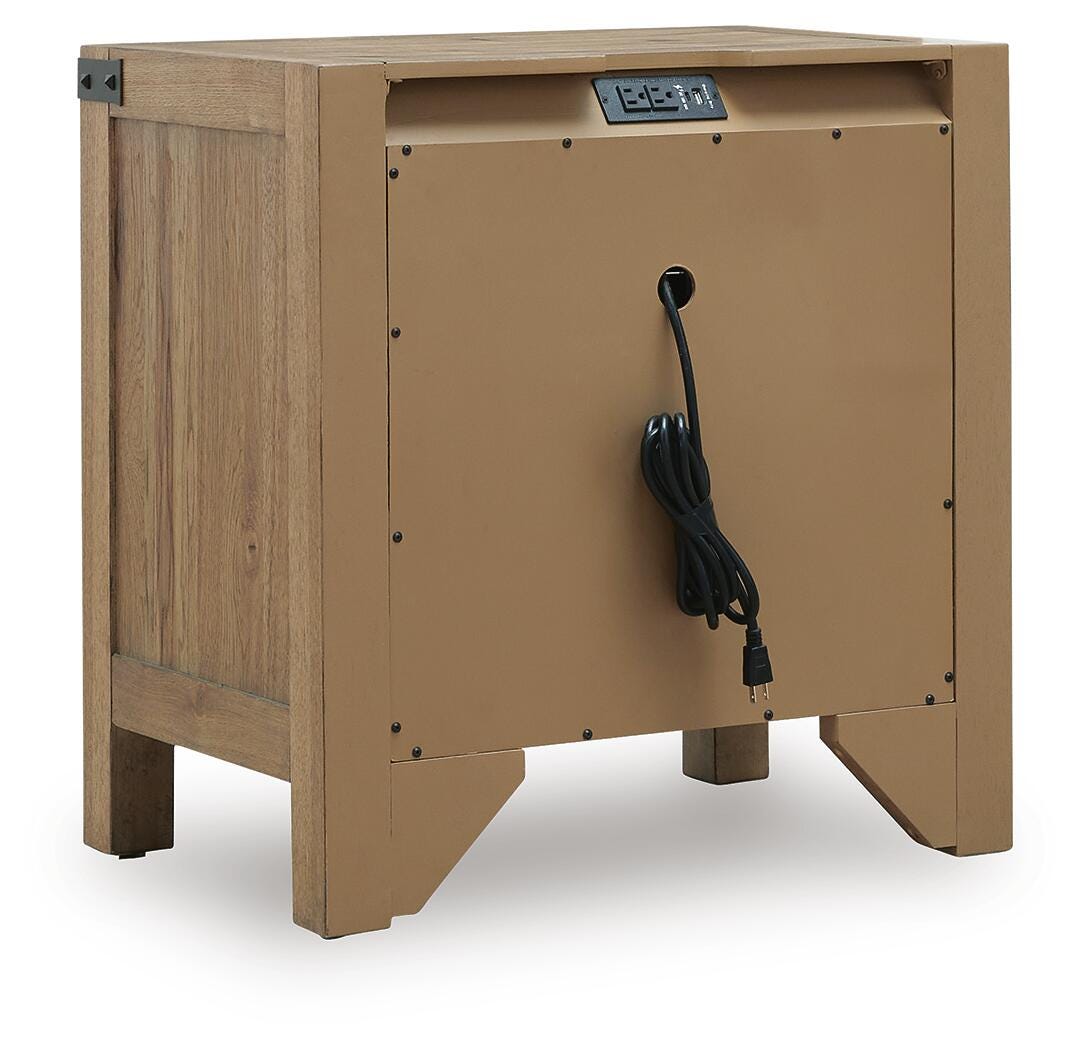 Ridgester Nightstand - Light Brown (B858-SI) - Image 5