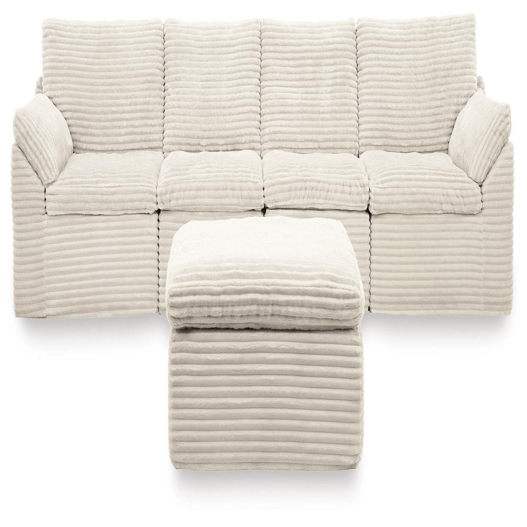 Fannin 4-Piece Sectional with Ottoman (PC84304-SI)