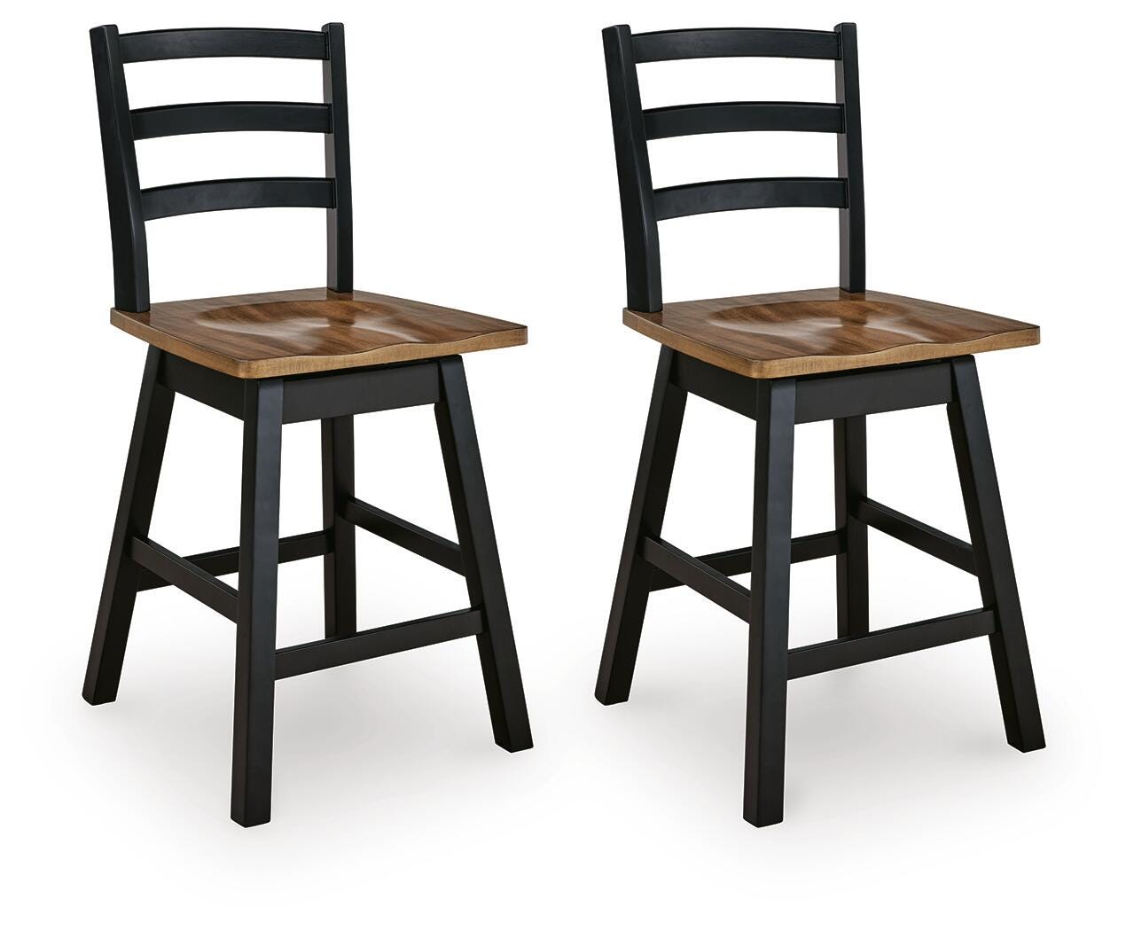 Wildenauer Counter Height Barstool (Set of 2) (D634-SI)