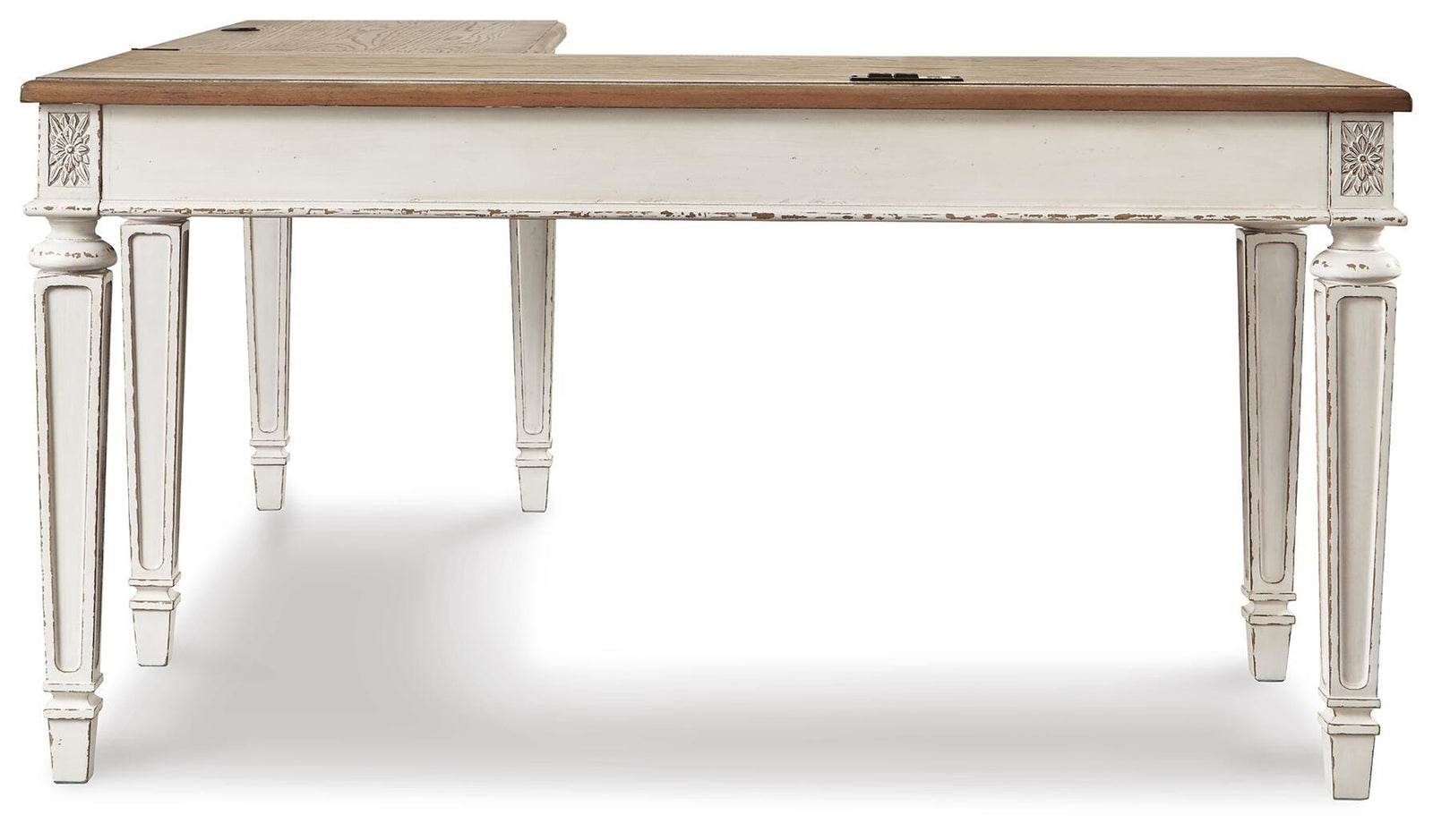 Realyn Lift-top Desk, L-shaped Desk and 4 Bookcases (H743-SI) - Image 4