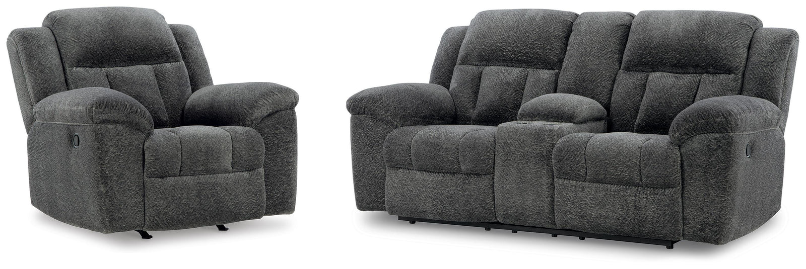 Frohn Reclining Loveseat and Recliner (37406-SI)