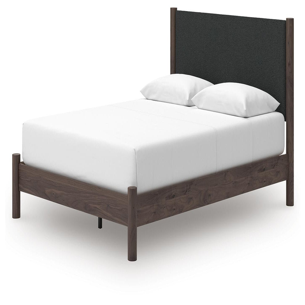 Pamytta Queen Upholstered Platform Bed, Dresser and Mirror (PCB2614-SI) - Image 14