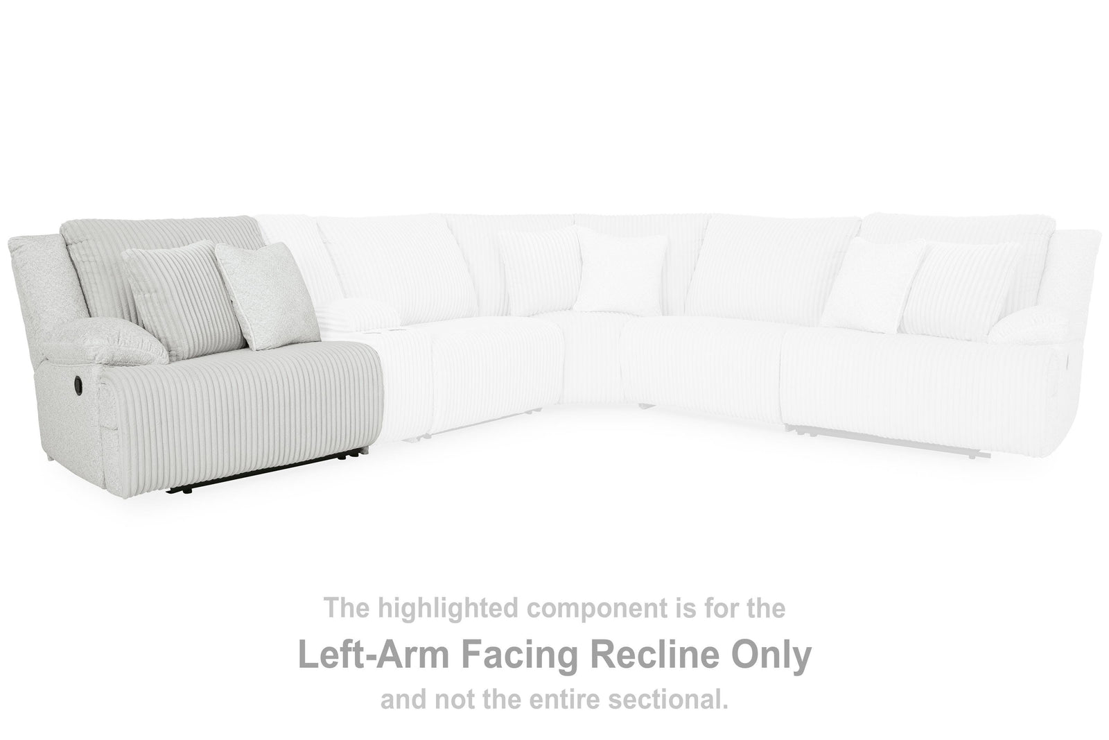 Top Tier Left-Arm Facing Press Back Chaise (92706-SI) - Image 36