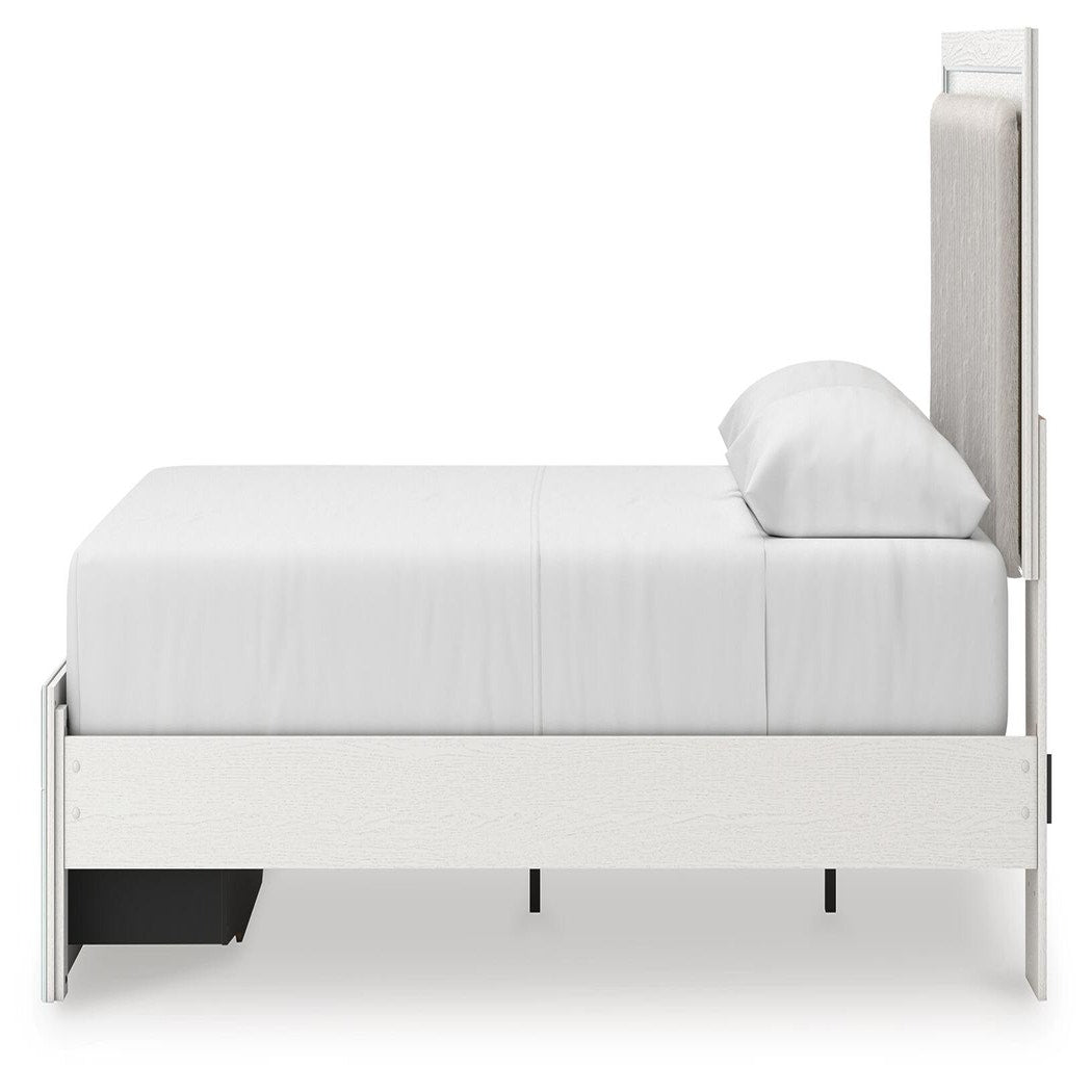 Zuraleus Queen Upholstered Panel Platform Storage Bed, Dresser and Mirror (PCB3381-SI) - Image 14