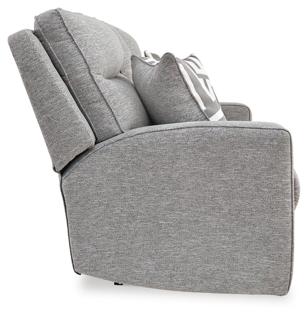 Biscoe Power Reclining Loveseat with Console (90503-SI) - Image 5
