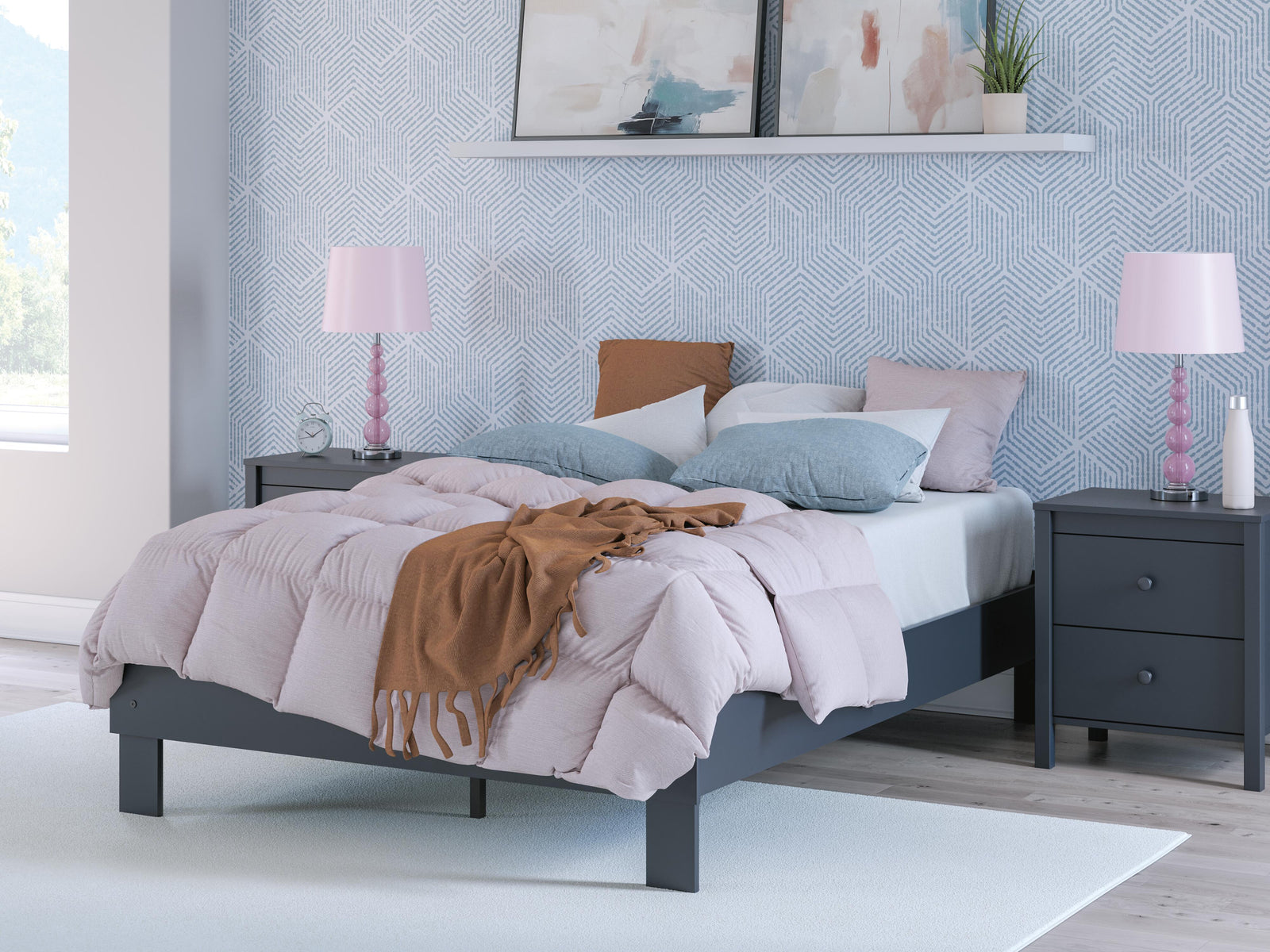 Simmenfort Platform Bed (Youth) - Navy Blue (EB1528-SI) - Image 15