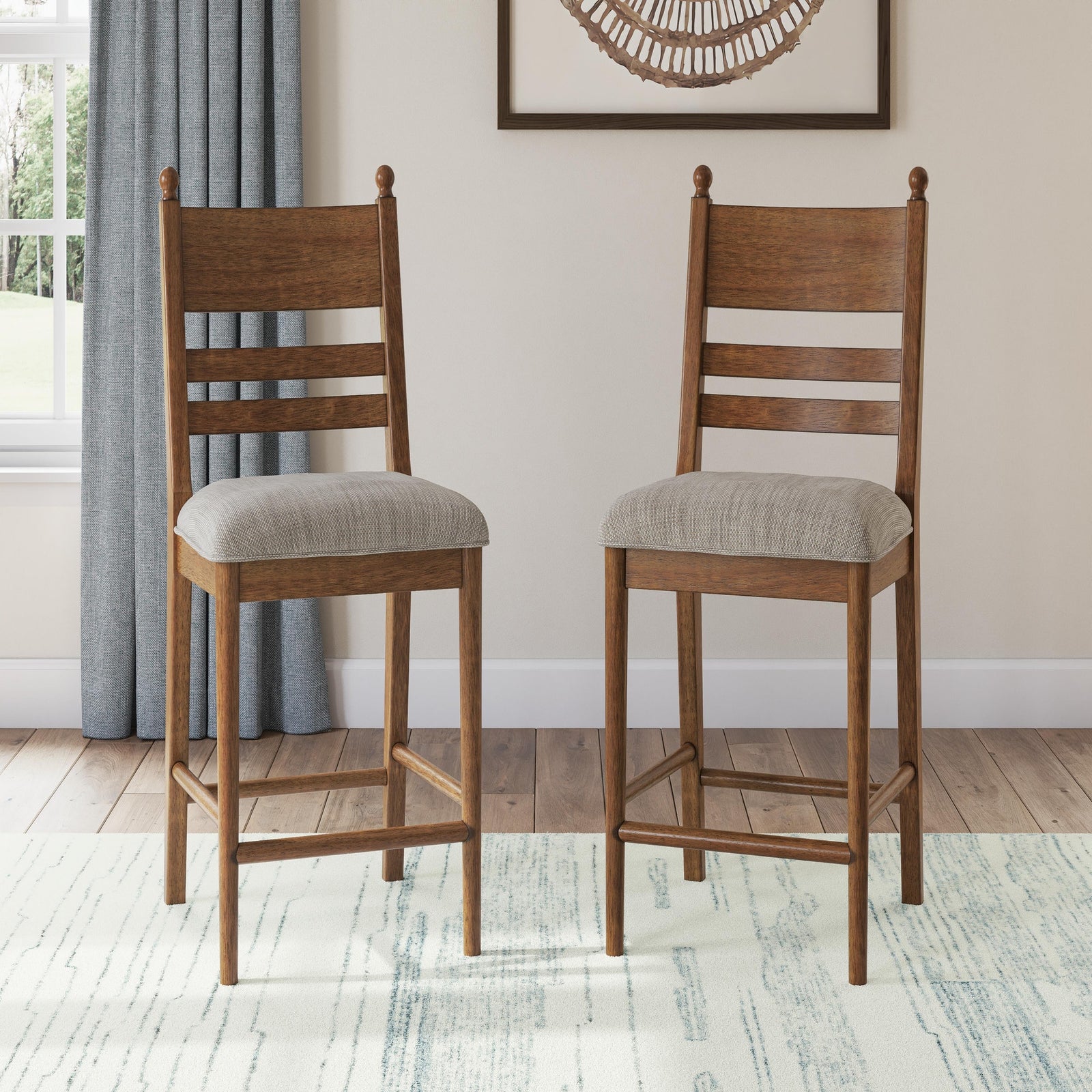 Greddinton Counter Height Barstool (Set of 2) (PCD824-SI) - Image 7