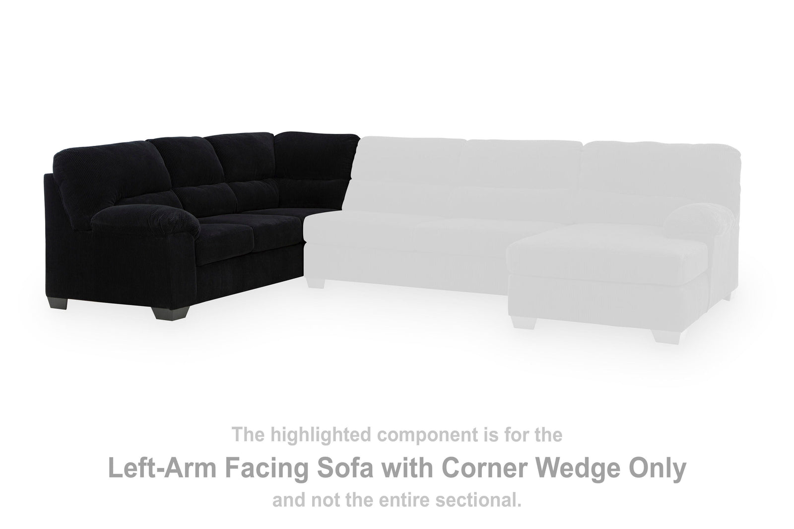 SimpleJoy Left-Arm Facing Sofa with Corner Wedge (24204-SI) - Image 28