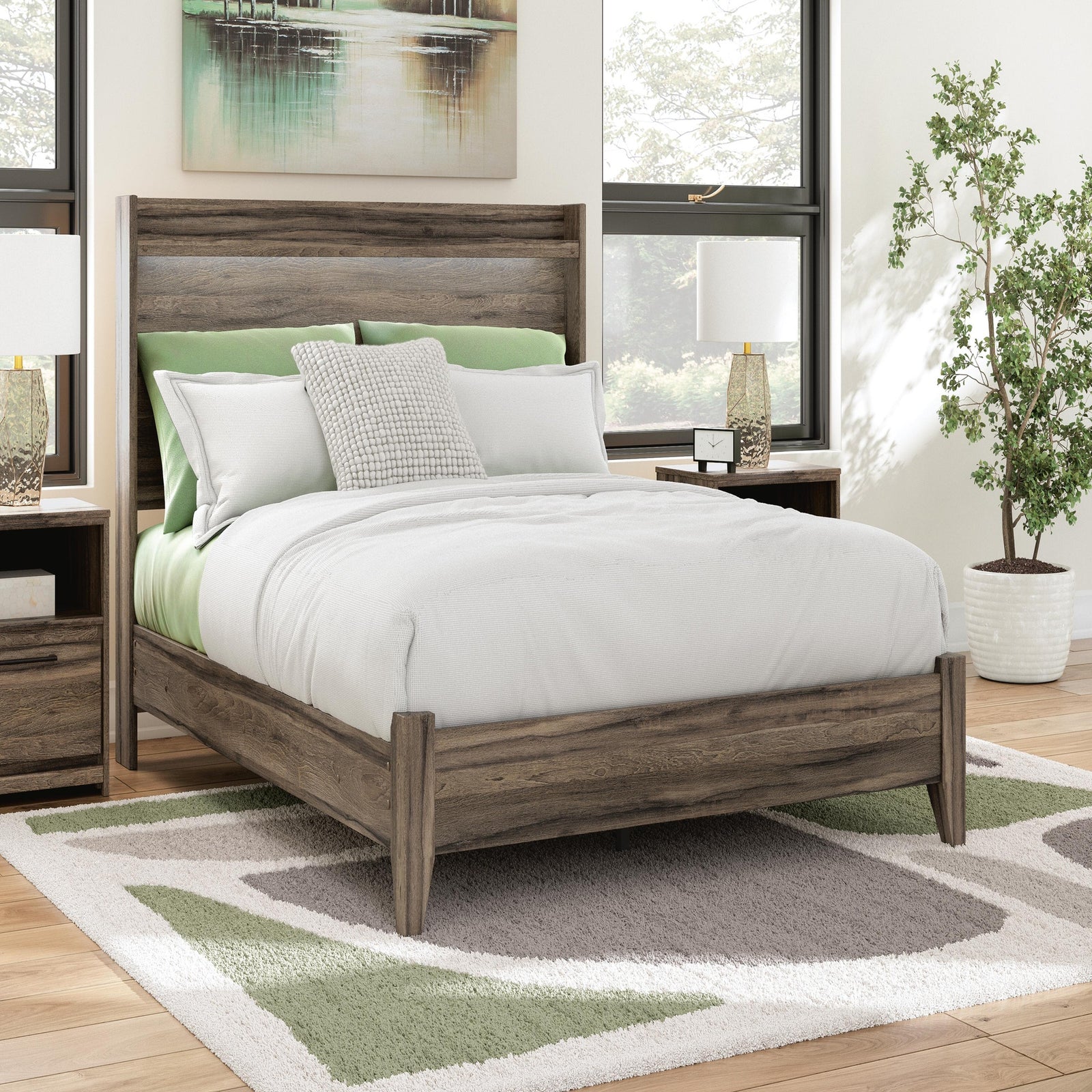 Elbrim Queen Panel Bed (PCB2005-SI) - Image 8