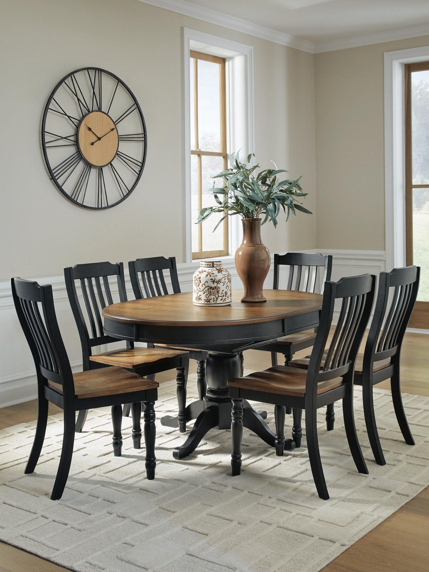 Clorazi Extension Dining Table and 6 Chairs (PCD619-SI) - Image 2
