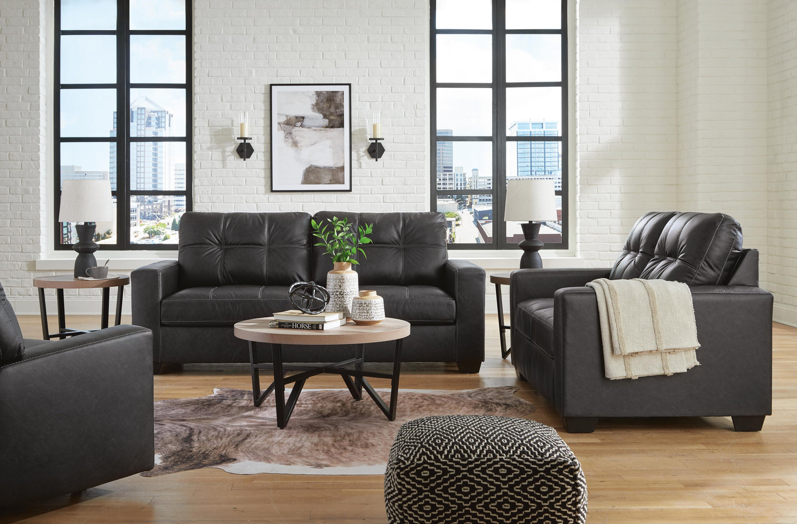 Barlin Mills Sofa, Loveseat and Recliner (17004-SI) - Image 15