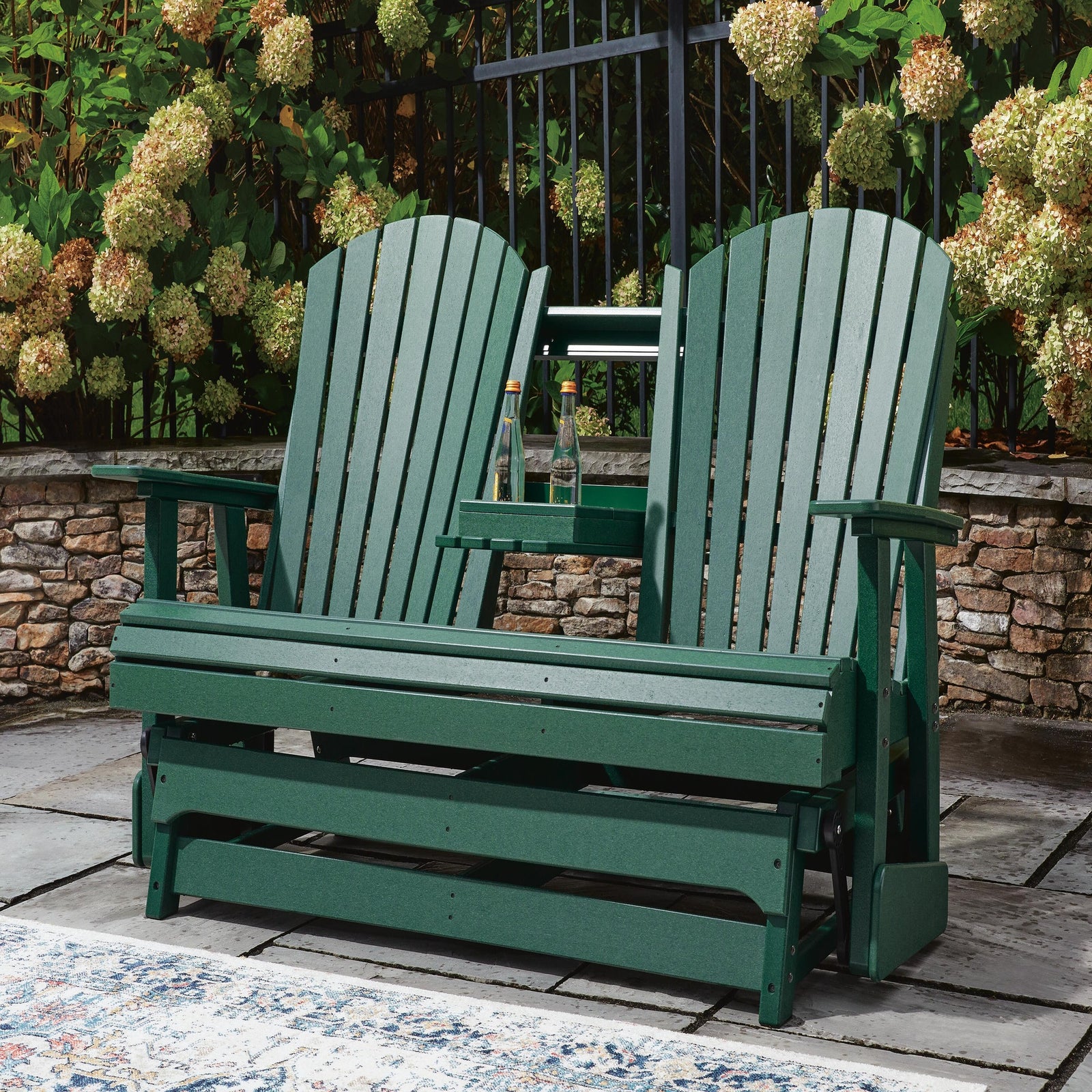 Shell Beach Outdoor Loveseat Glider (PCP115-SI) - Image 14