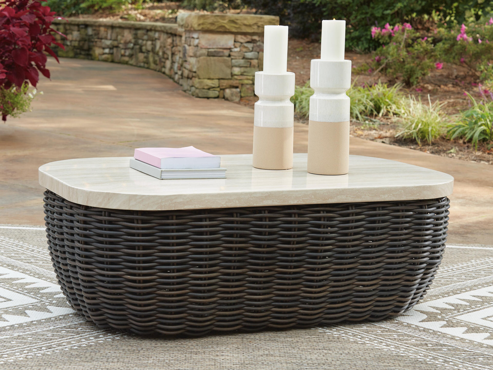 Kimora Outdoor Right and Left-arm Facing Loveseat with Cushion (Set of 2) (P711-SI) - Image 11