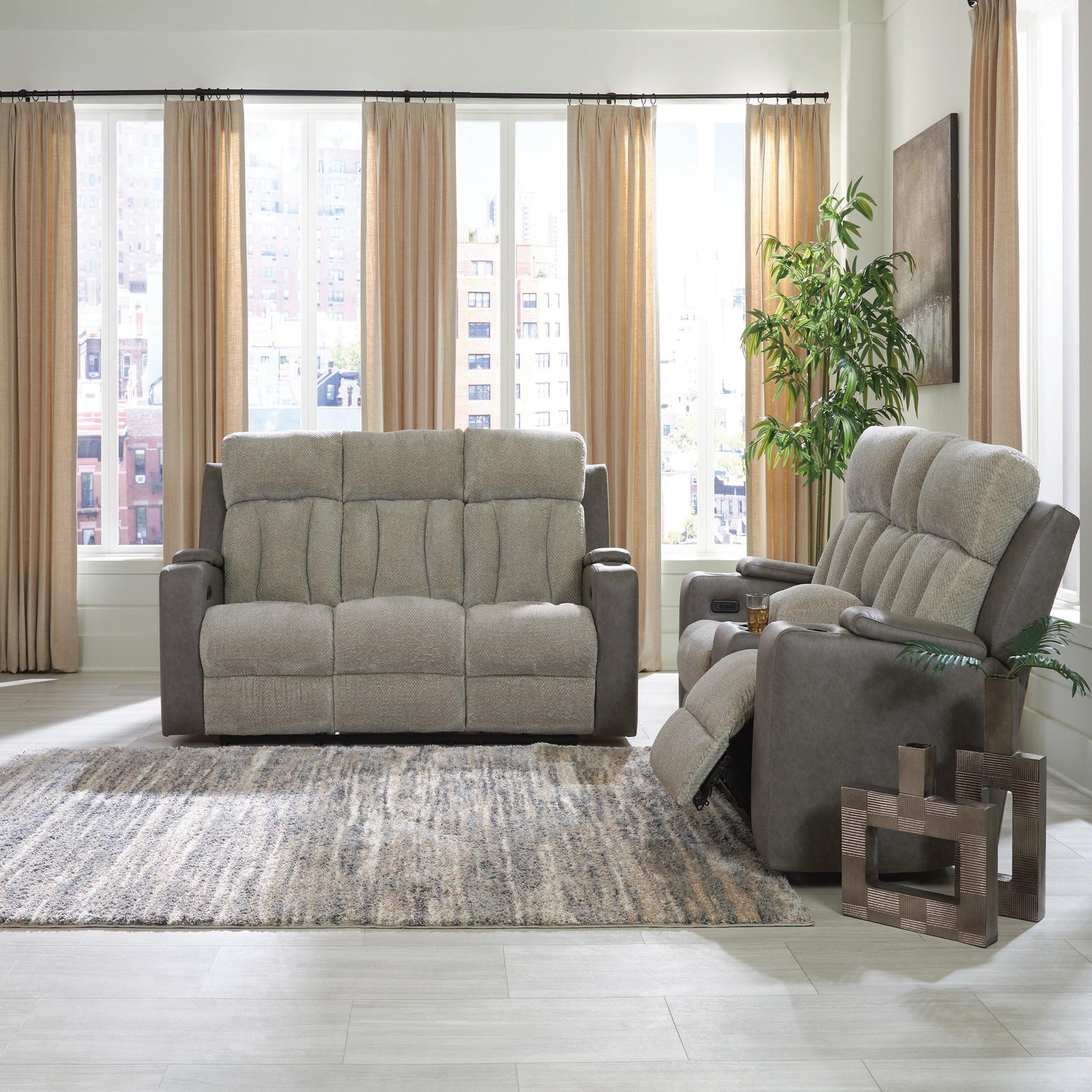 Branthorpe Power Reclining Sofa and Loveseat (PC63204-SI) - Image 2