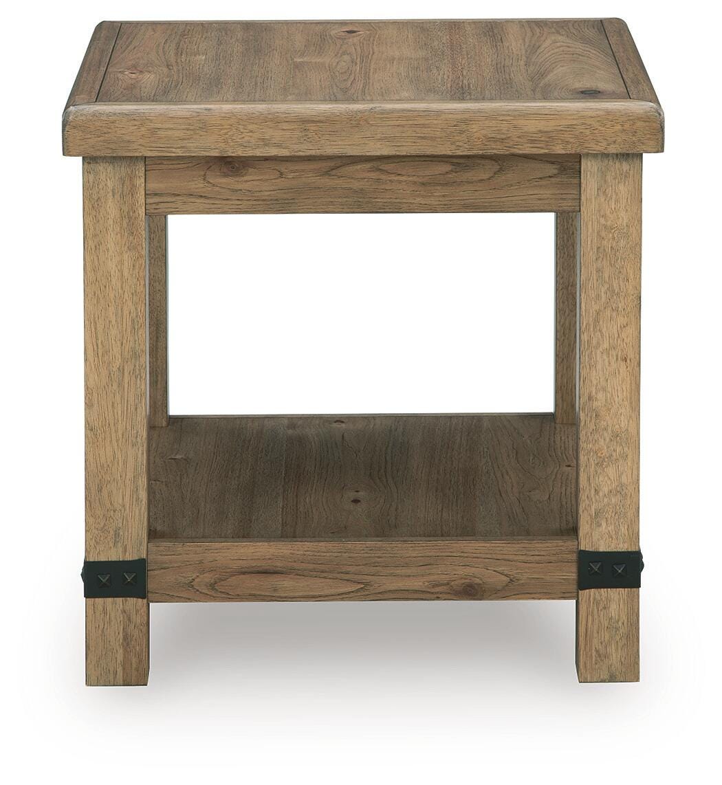 Ridgester End Table - Light Brown (T858-SI) - Image 3