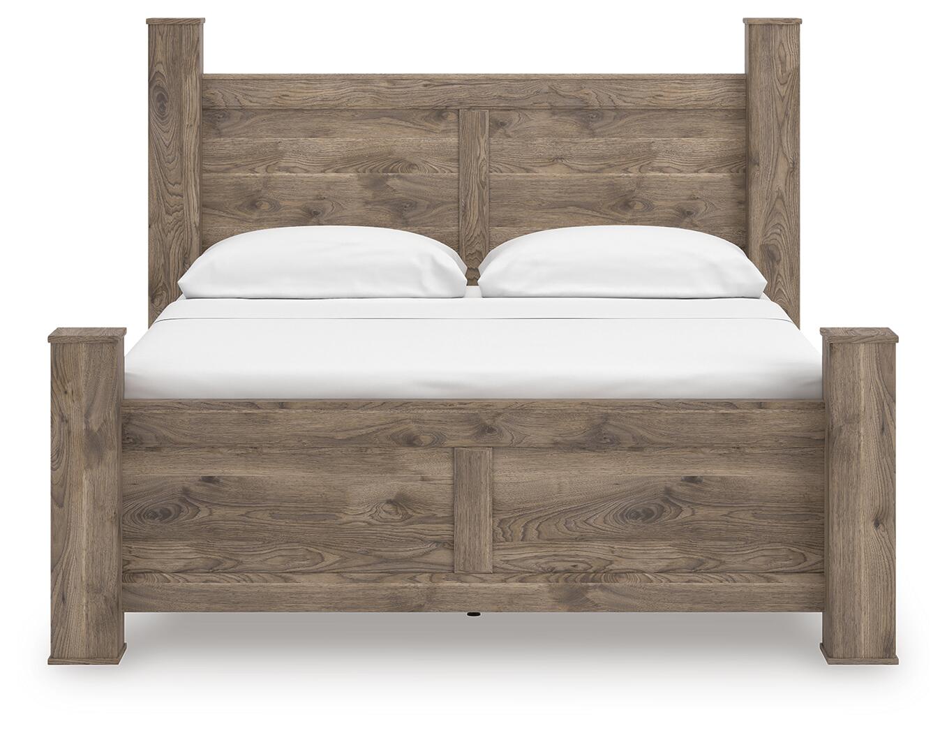 Rusticott King Poster Bed, Dresser, Mirror and Nightstand (PCB2260-SI) - Image 9