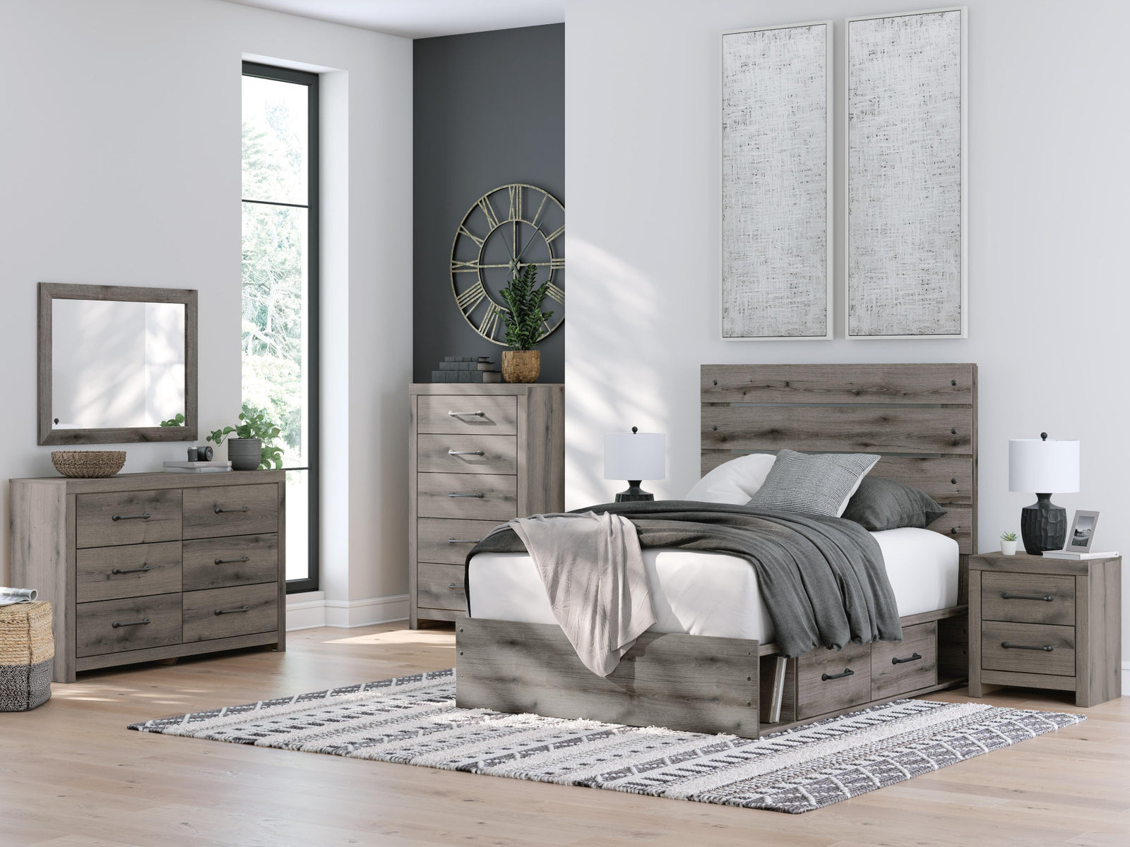 Graystorm Full Panel Storage Bed (PCB2405-SI) - Image 11
