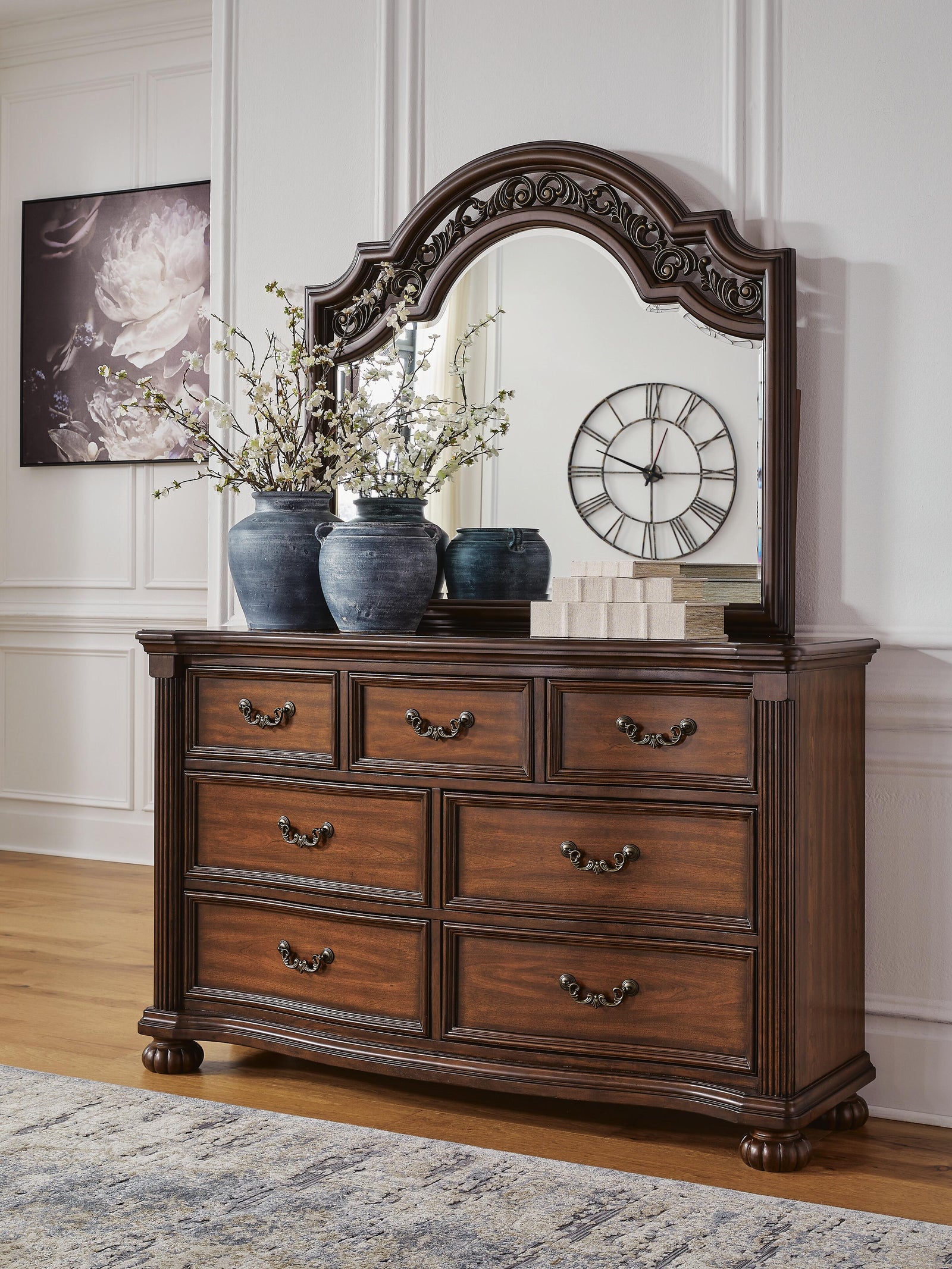 Lavinton Dresser and Mirror - Brown (B764-SI) - Image 2