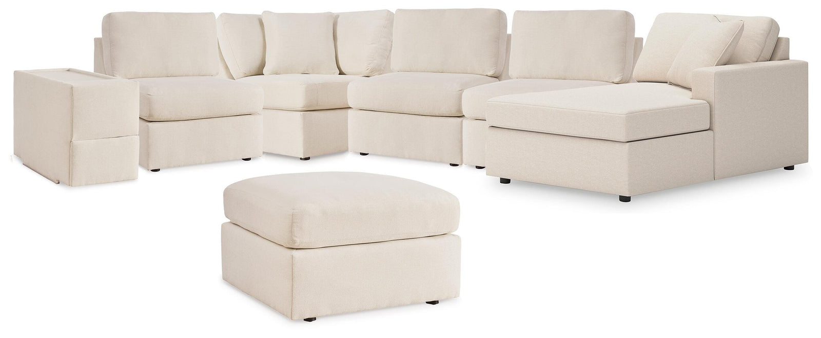 Modmax 6-Piece Sectional with Chaise and Ottoman (92103-SI)