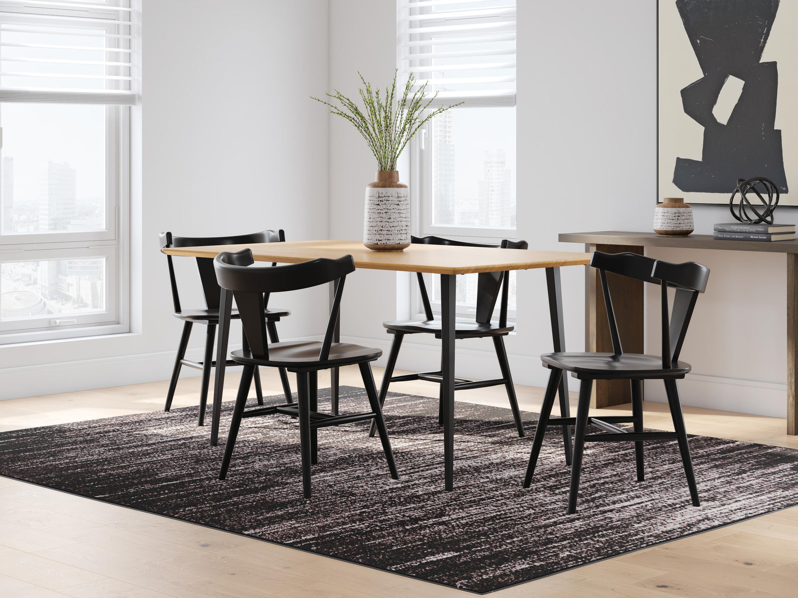 Gretlynn Dining Table and 4 Chairs (D501-SI) - Image 2
