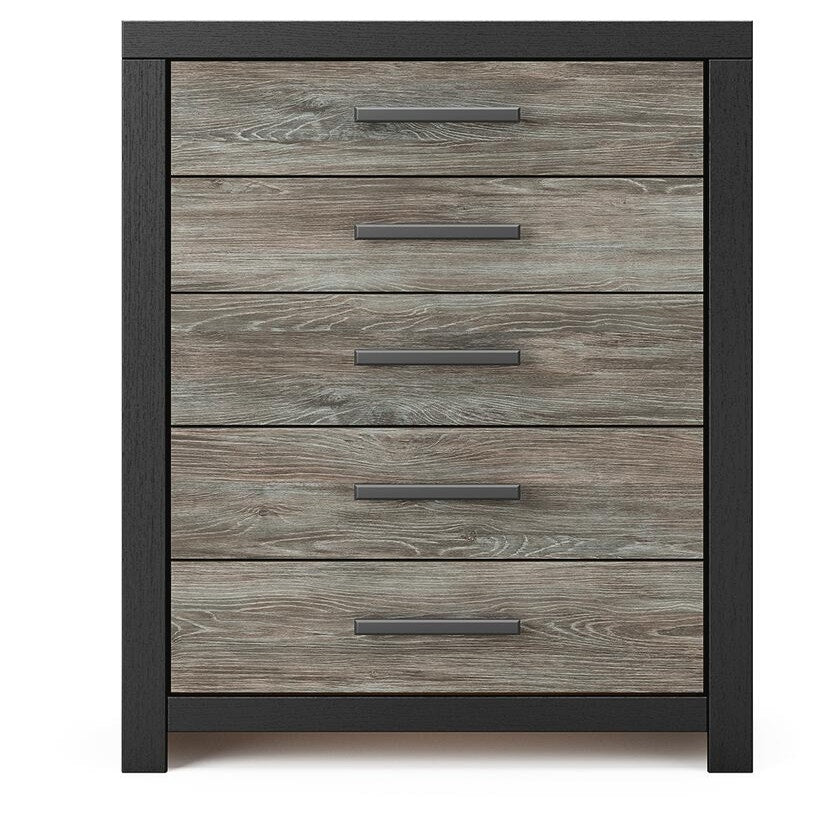 Broachmyn Queen Bookcase Bed, Chest and Nightstand (PCB1118-SI) - Image 2