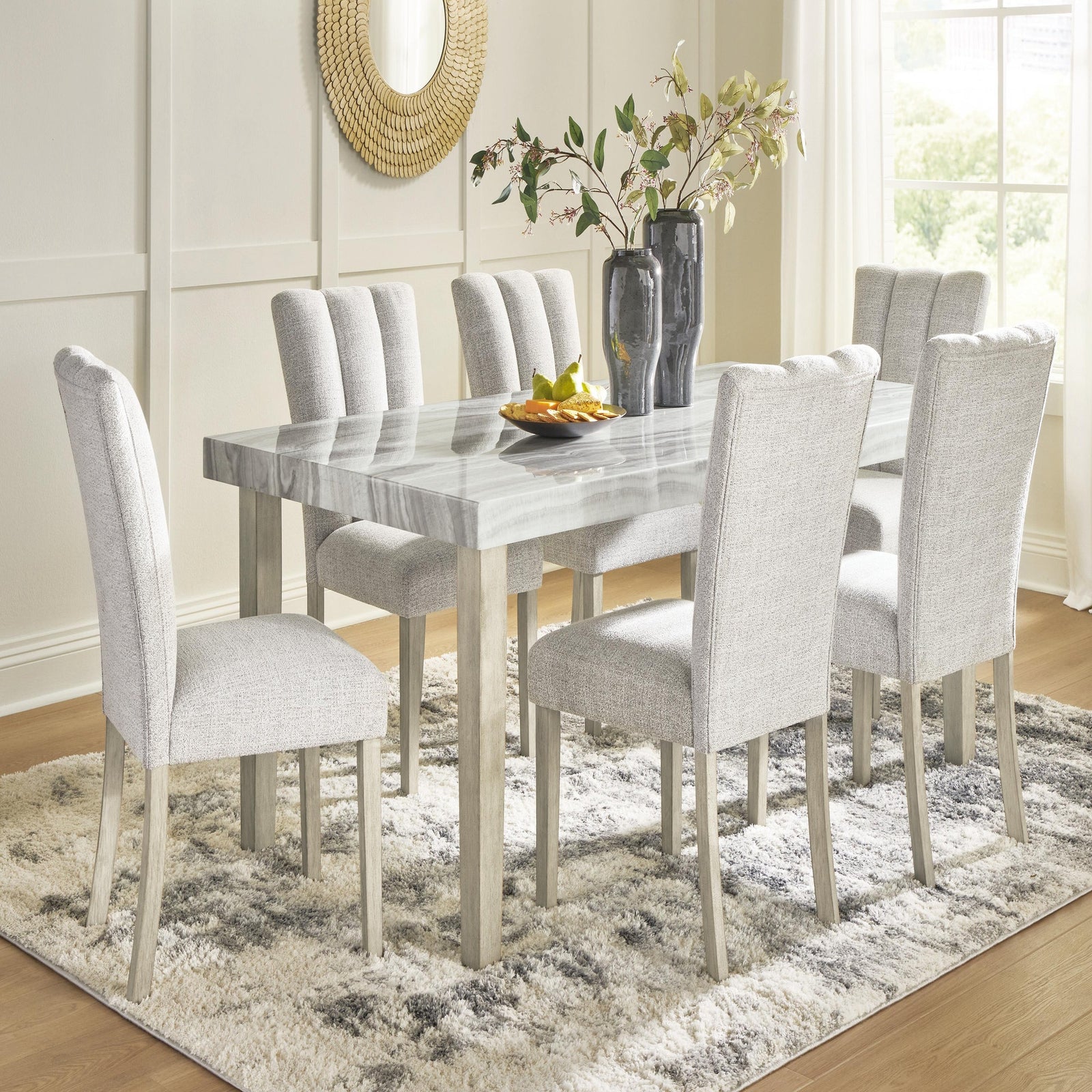 Larawyn Dining Table and 6 Chairs (PCD575-SI) - Image 2