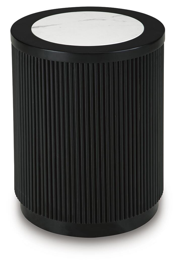 Grayman End Table - Black (T650-SI) - Image 3