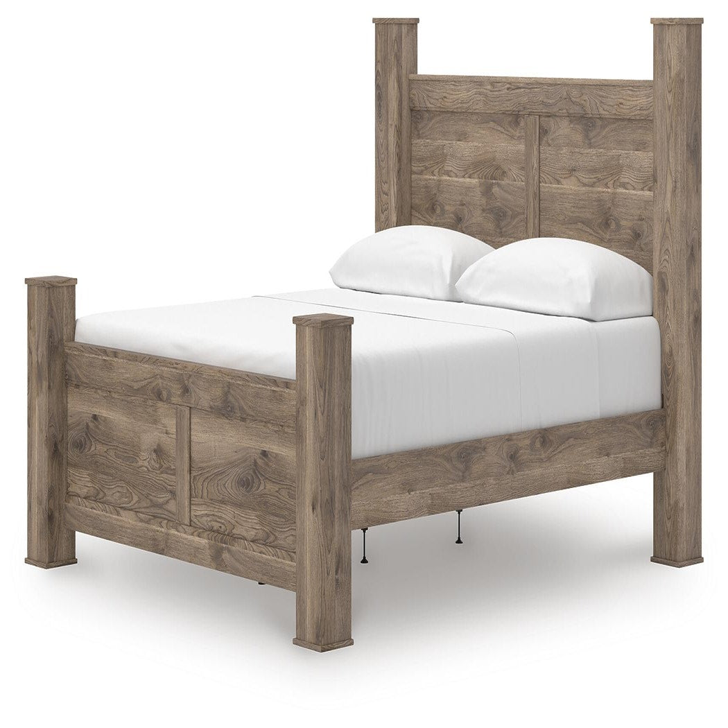 Rusticott King Poster Bed, Dresser, Mirror and Nightstand (PCB2260-SI) - Image 15