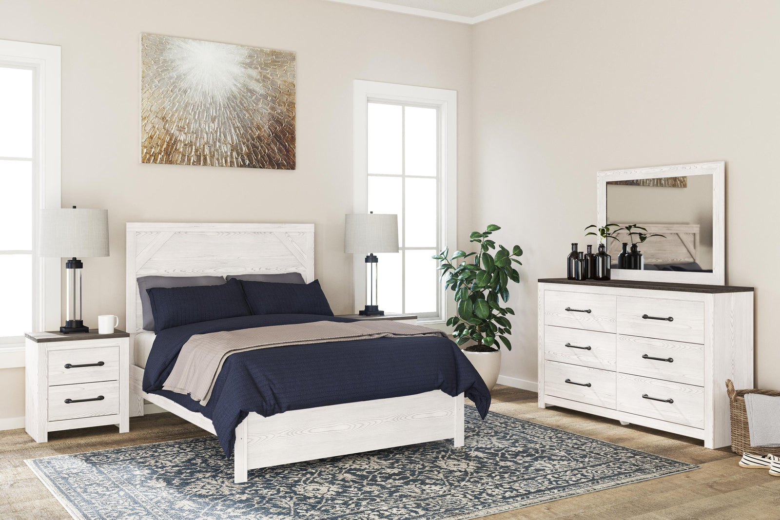 Gerridan Panel Bed (Youth) - White/Gray (B1190-SI) - Image 9