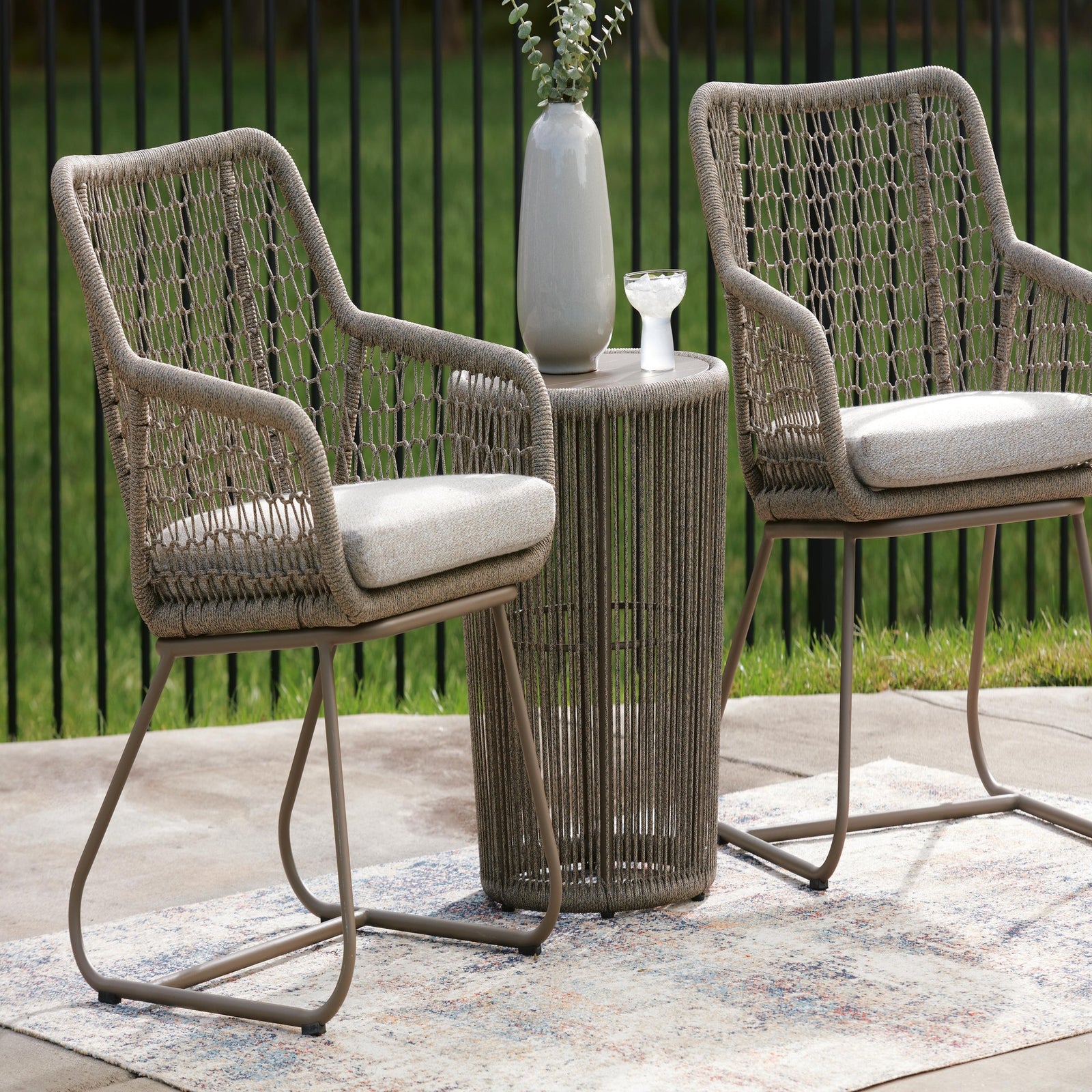 Majors Beach Outdoor Table and 2 Chairs (PCP321-SI) - Image 10