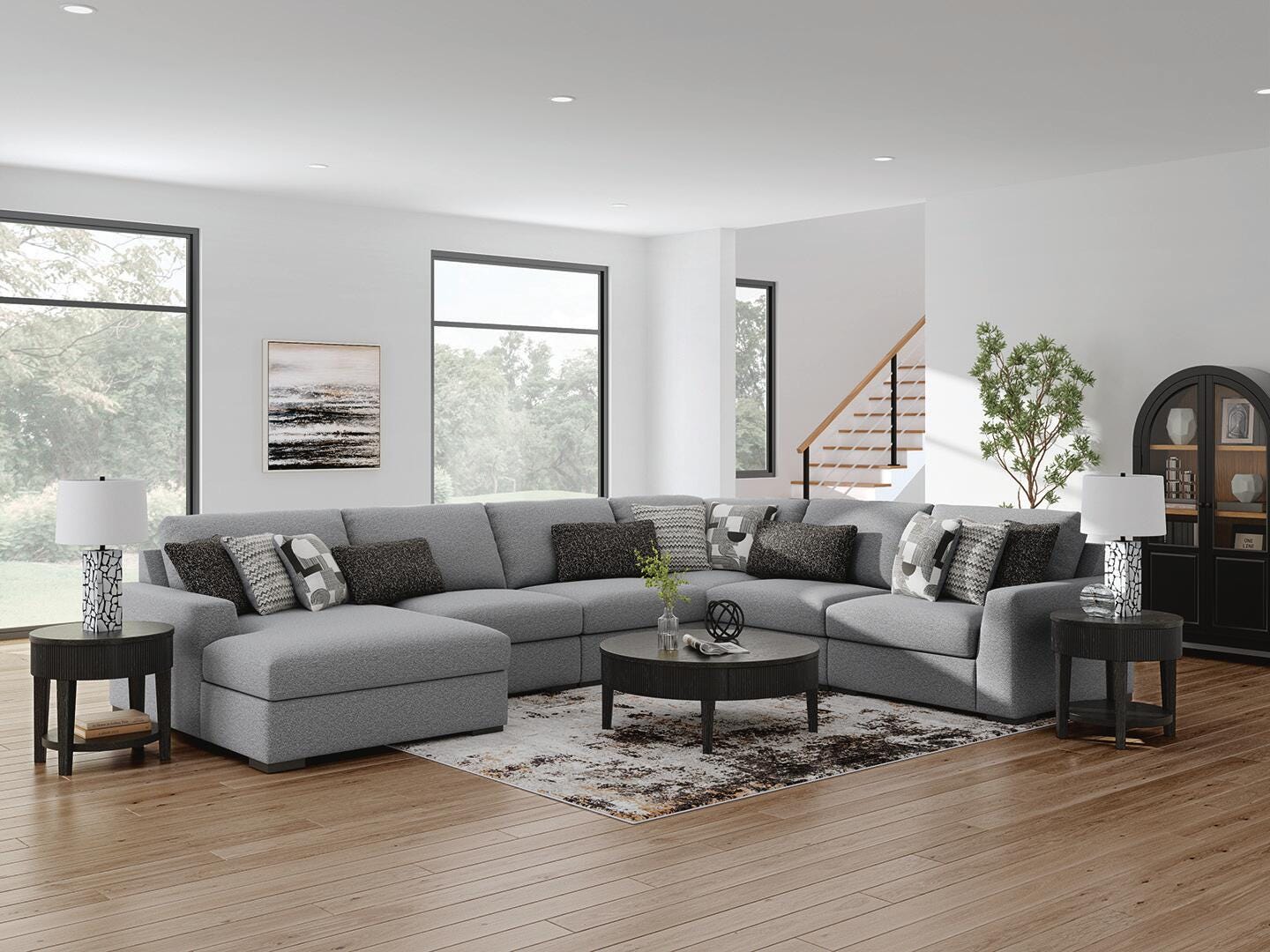 Bealton 6-Piece Sectional with Chaise (61305-SI) - Image 2