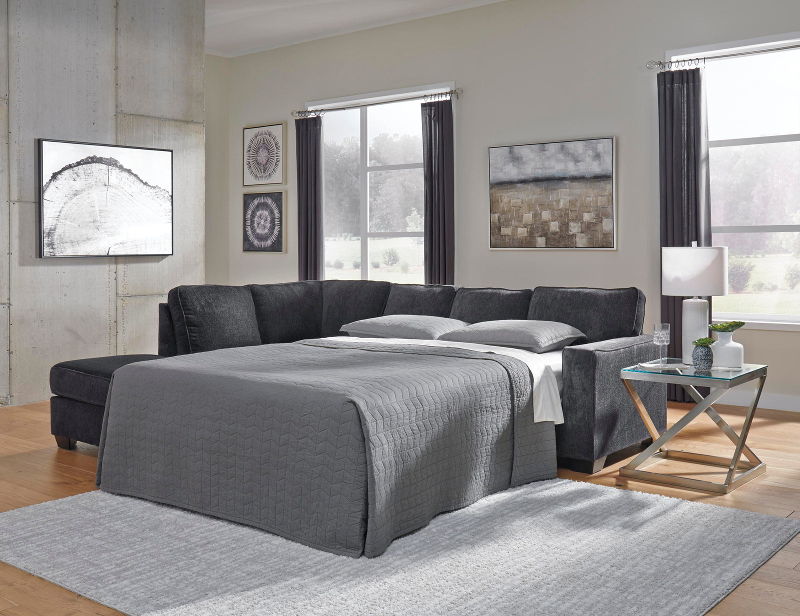 Altari Right-Arm Facing Full Sofa Sleeper (87213-SI) - Image 39