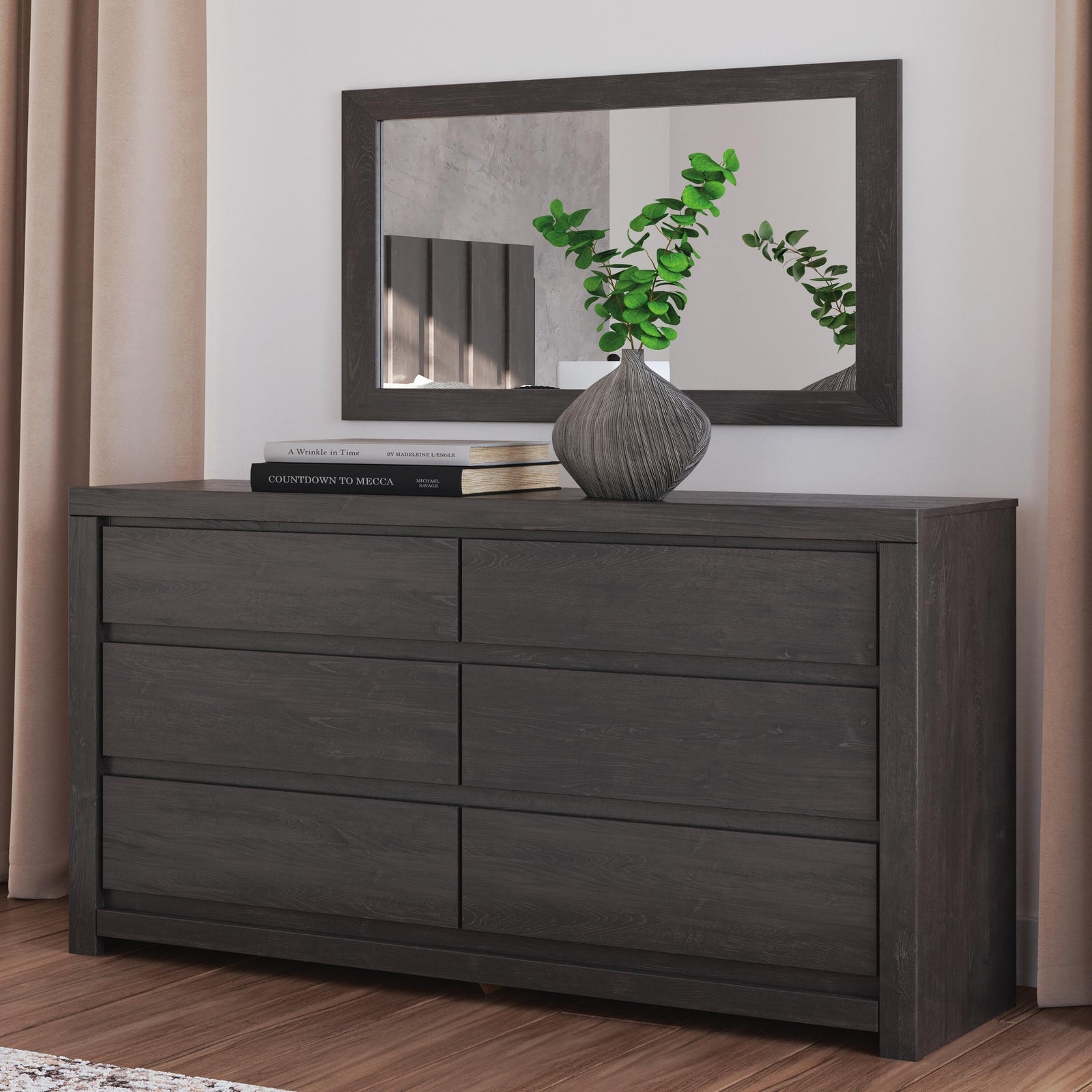 Fraluna Queen Panel Storage Bed, Dresser and Mirror (PCB3370-SI) - Image 16