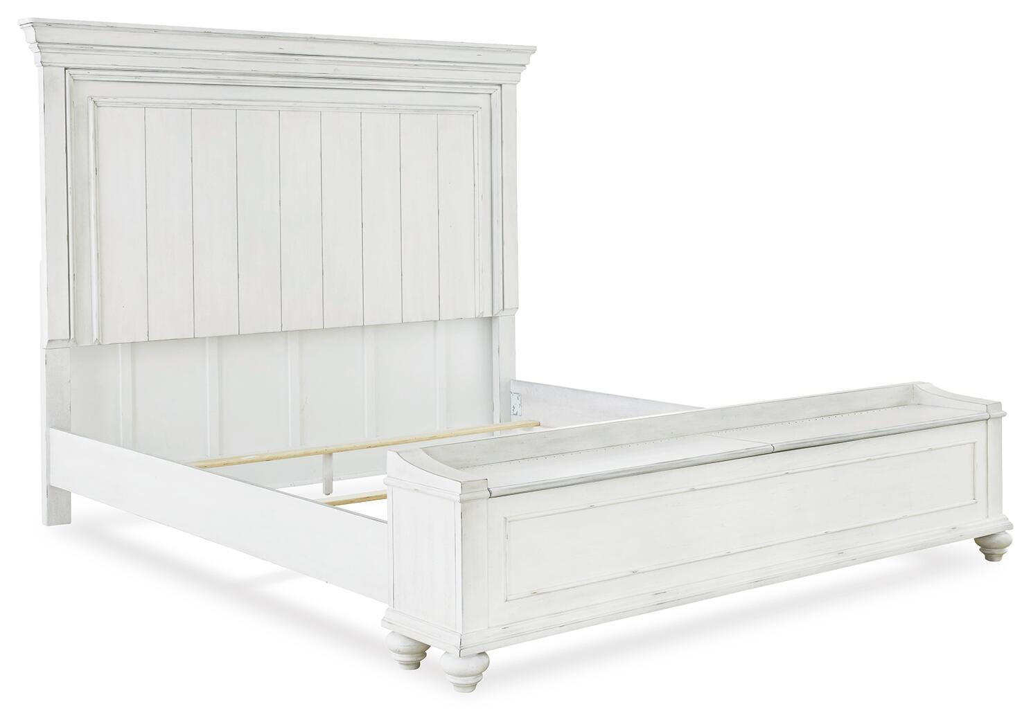 Kanwyn Storage Panel Bed and Dresser - Whitewash (B777-SI) - Image 6