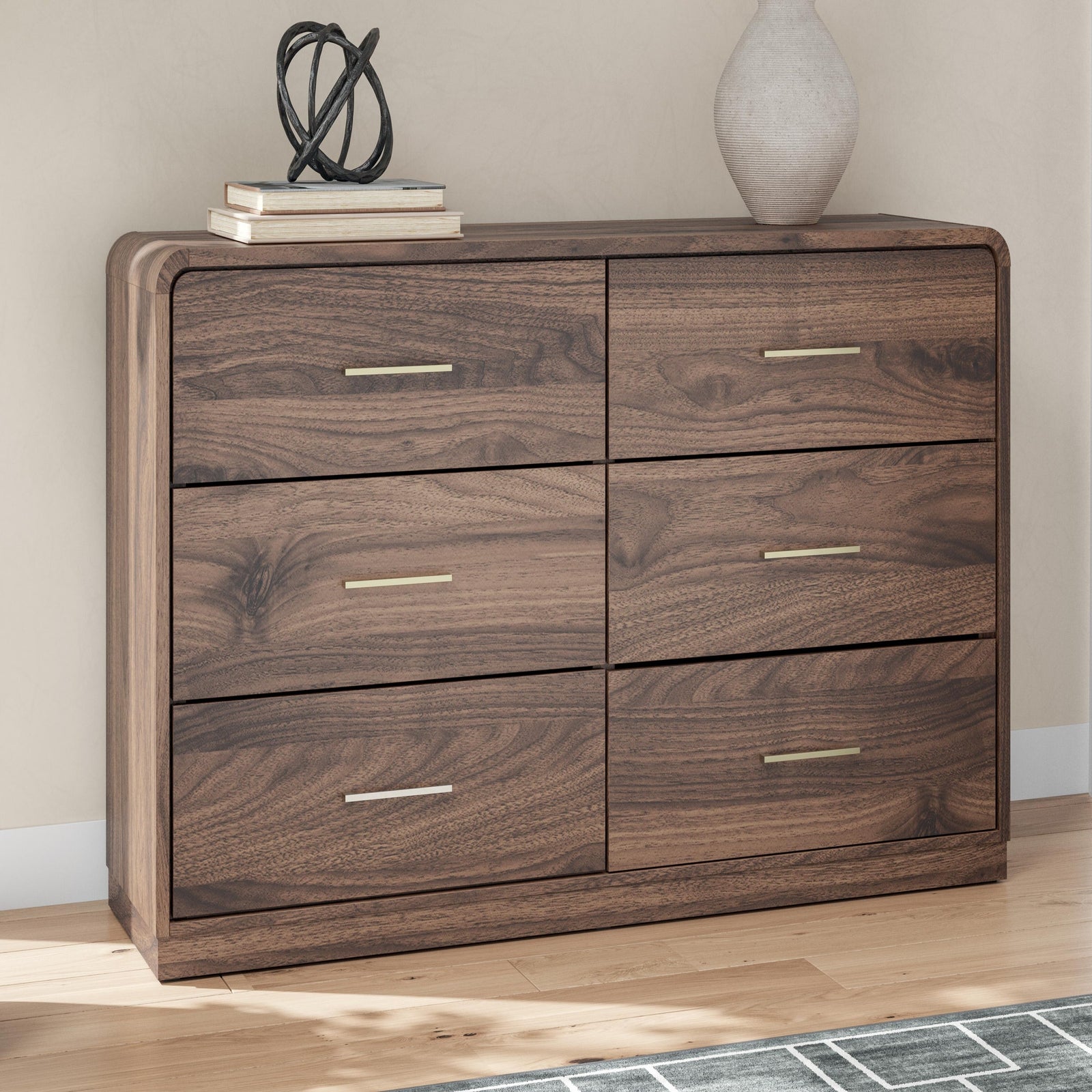 Fortlorn Queen Panel Bed, Dresser, Chest and 2 Nightstands (PCB386-SI) - Image 32