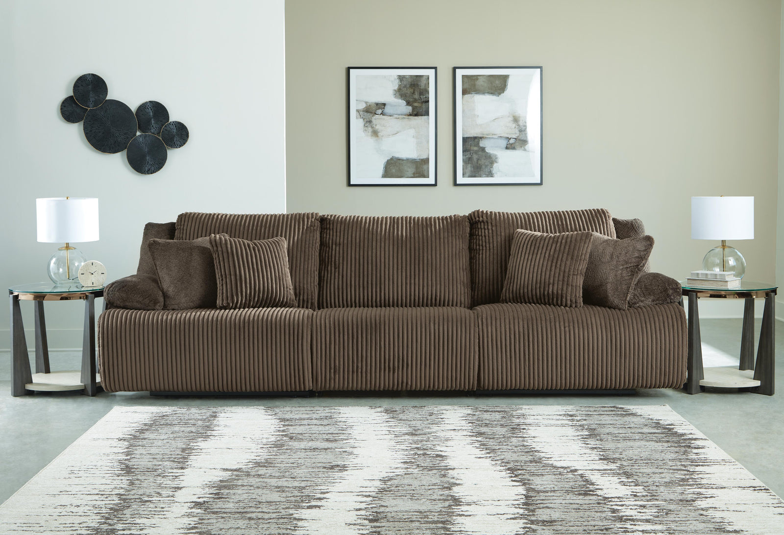 Top Tier 3-Piece Reclining Sectional Sofa (92705-SI) - Image 2