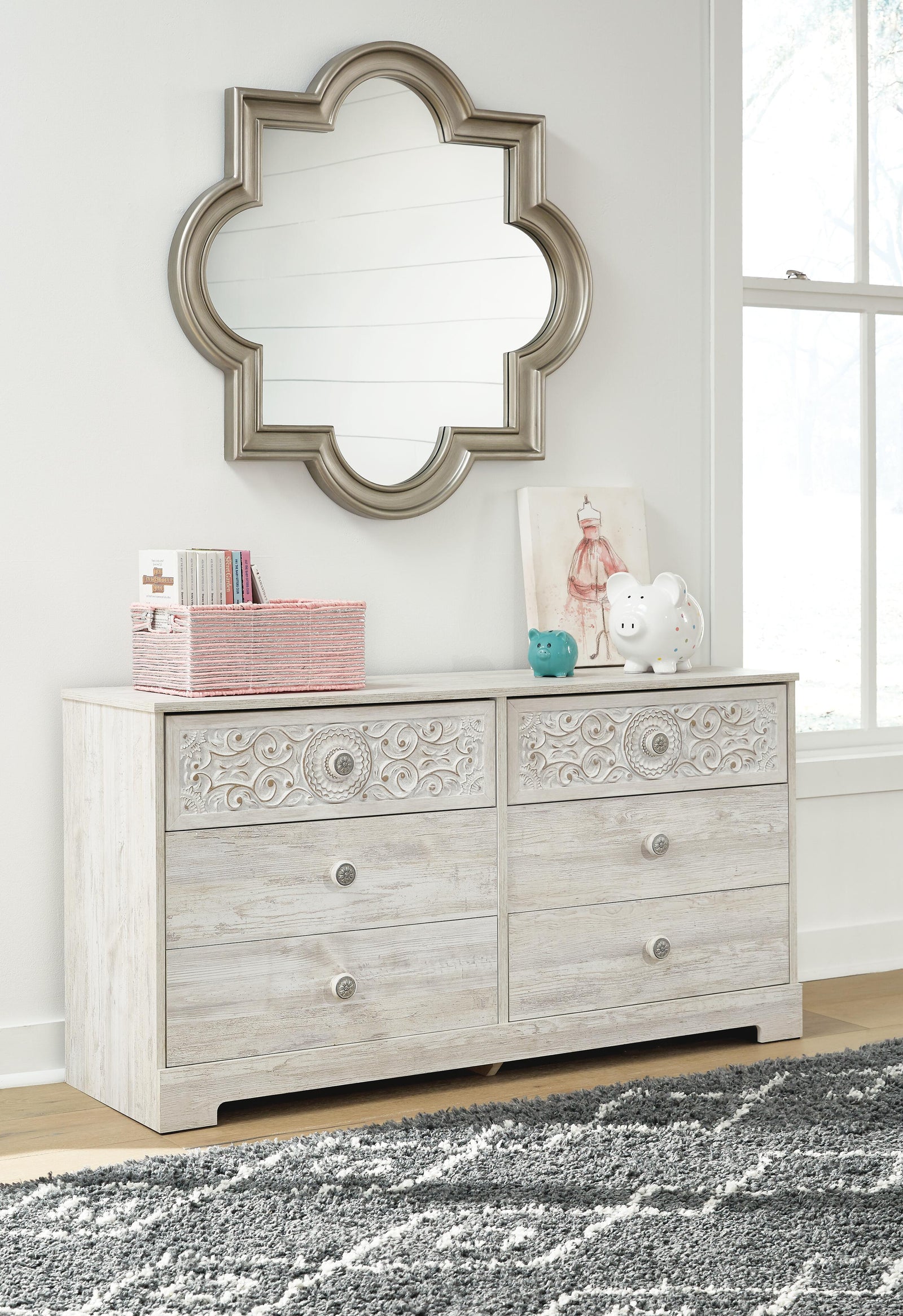 Paxberry Dresser - Whitewash (EB1811-SI) - Image 10