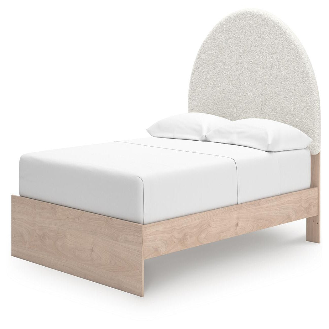 Arloster Full Upholstered Panel Bed, Dresser and Mirror (PCB1566-SI) - Image 15