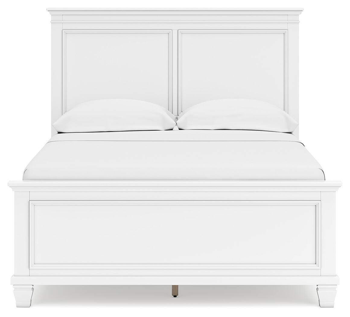 Fortman Panel Bed, Dresser and Mirror - White (B680-SI) - Image 7