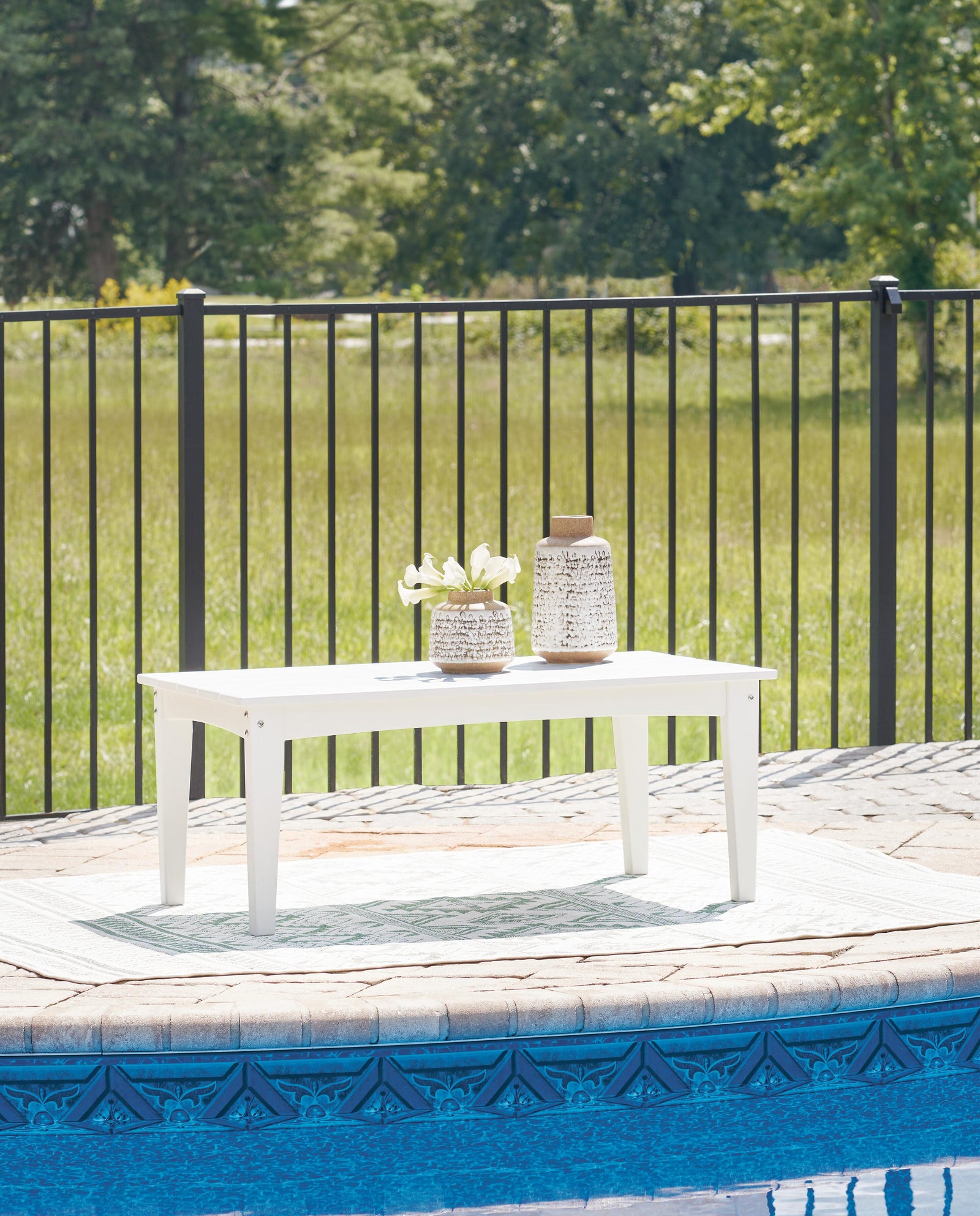 Hyland Wave Outdoor Glider Loveseat (P111-SI) - Image 18