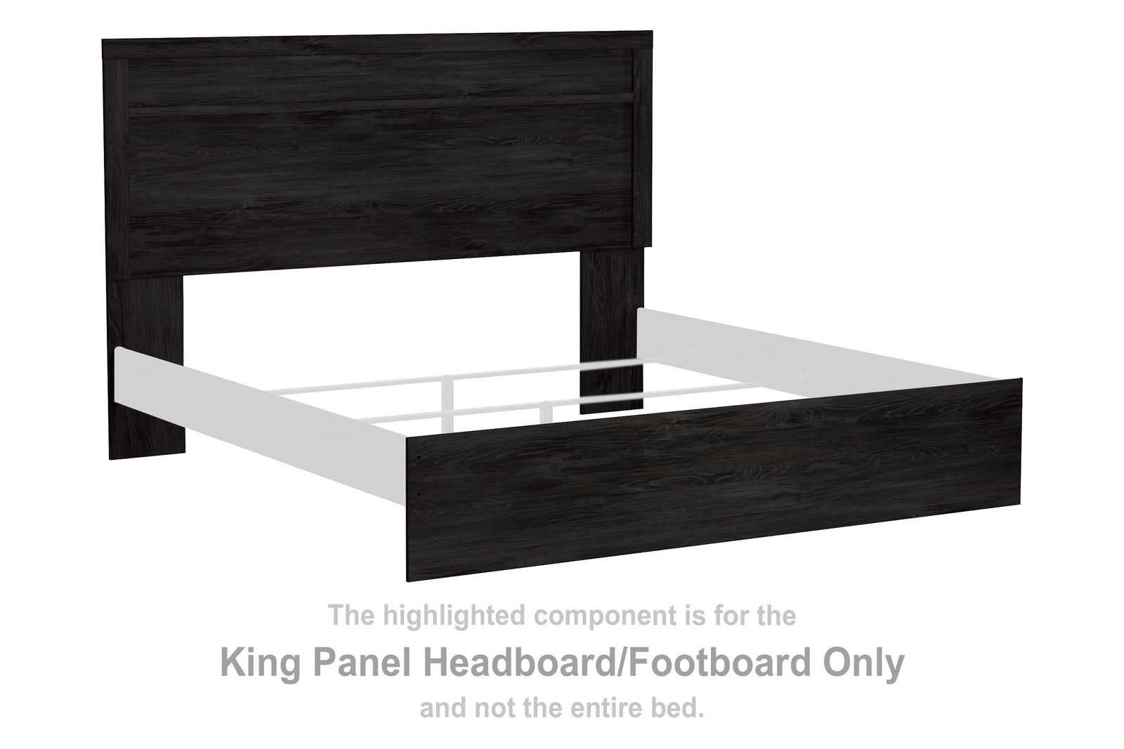 Belachime Panel Headboard/Footboard - Charcoal (B2589-SI) - Image 2