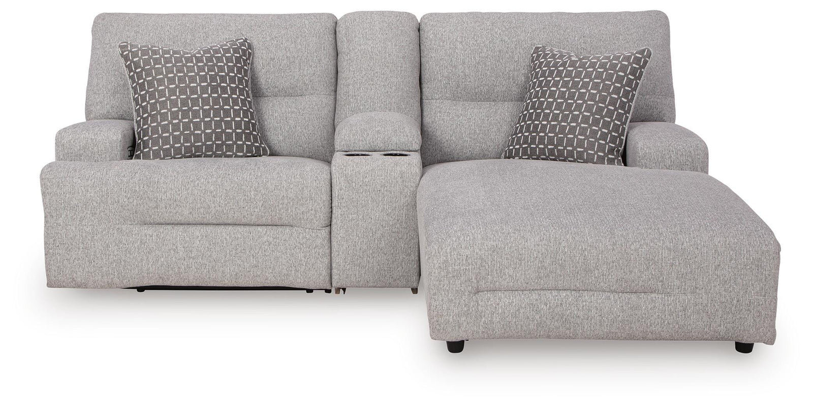 Acklen Place 3-Piece Power Reclining Sectional Sofa with Chaise (93605-SI) - Image 3